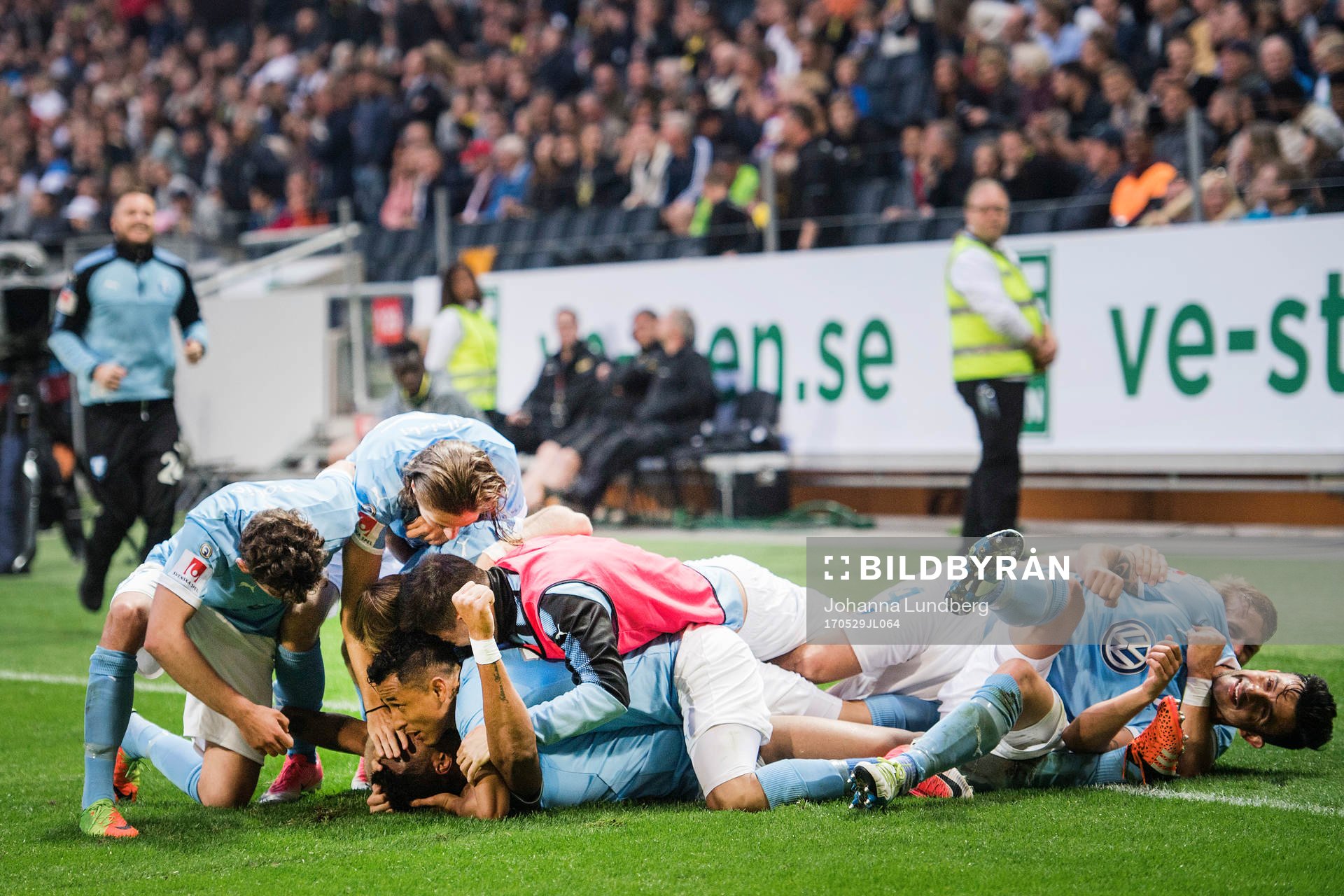 Malmö FFs spelare jublar