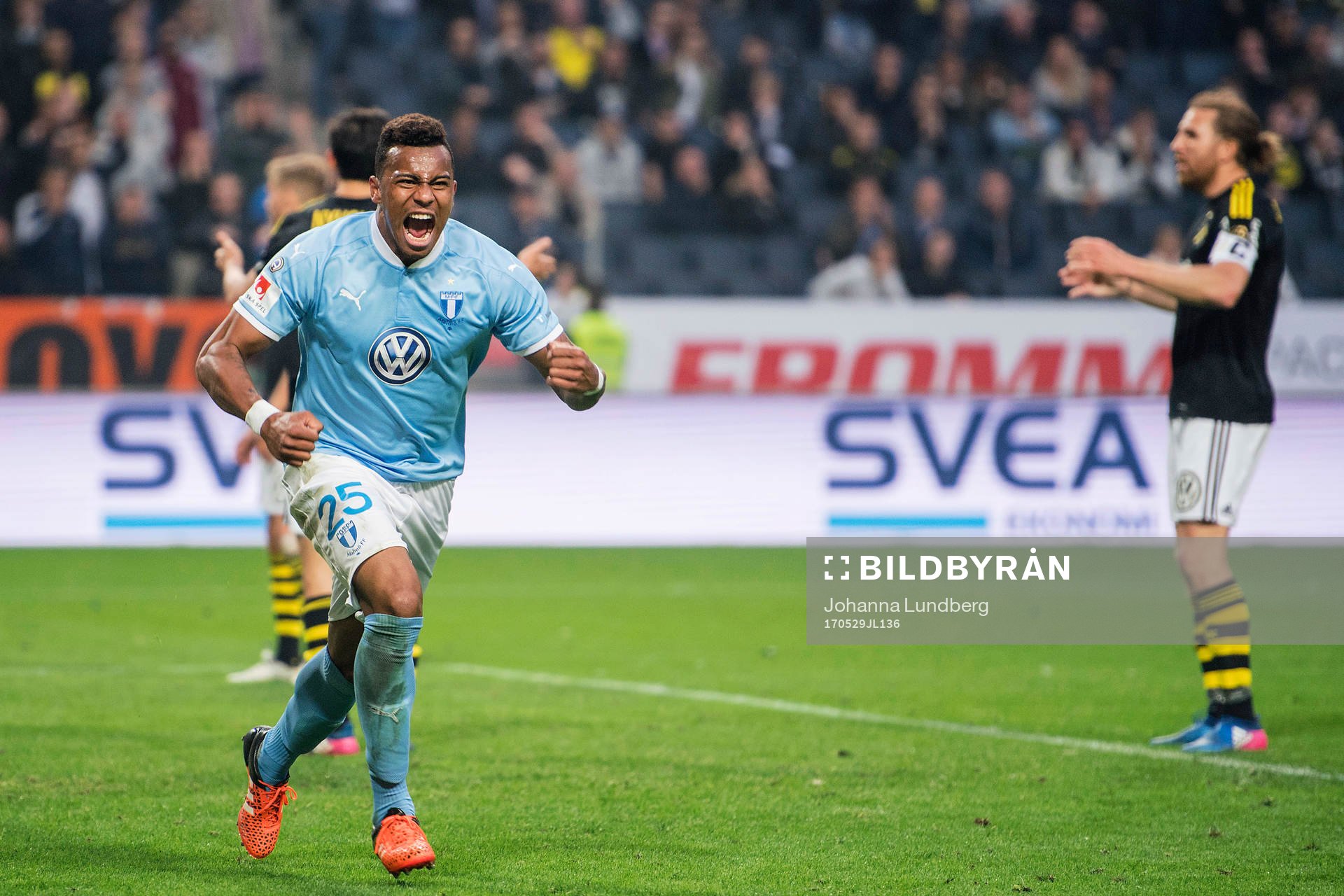 Malmö FFs Felipe Carvalho jublar