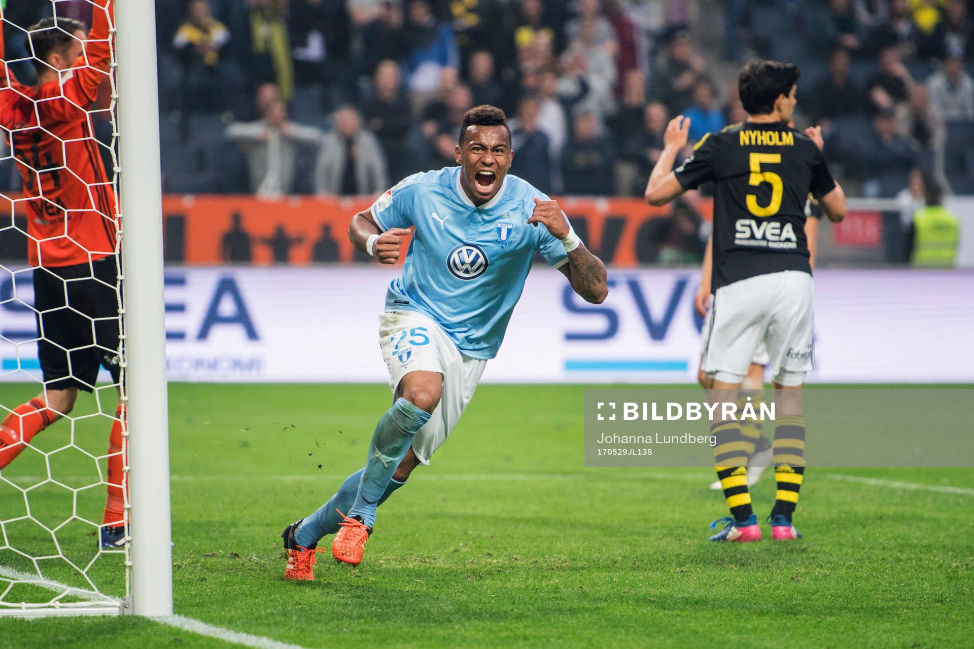 Malmö FFs Felipe Carvalho jublar