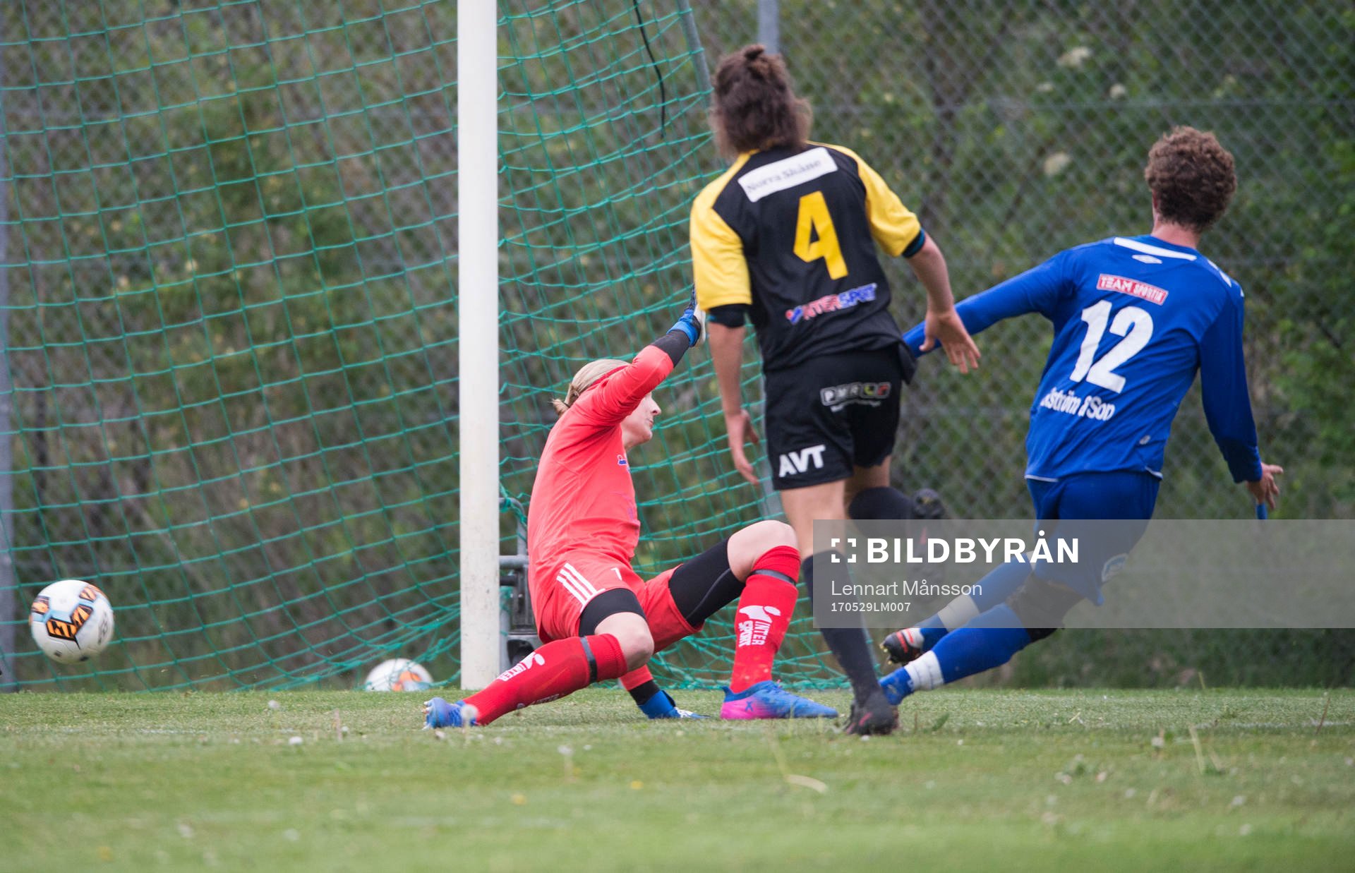 Mål i B-lagsmatchen mellan Nosaby och IFK Hässleholm i