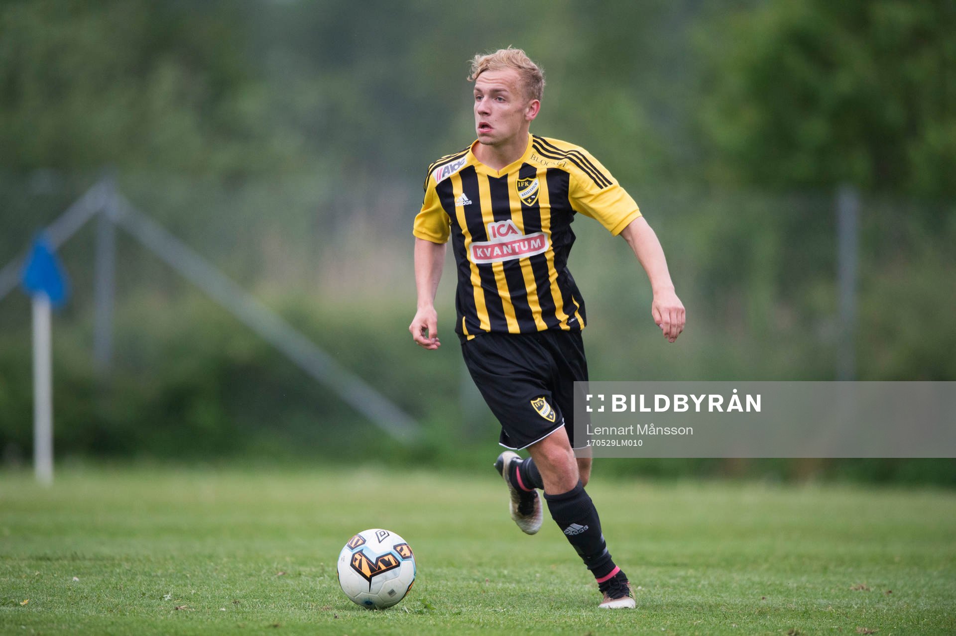 IFK Hässleholms Oskar Lindgren i B-lagsmatchen mellan