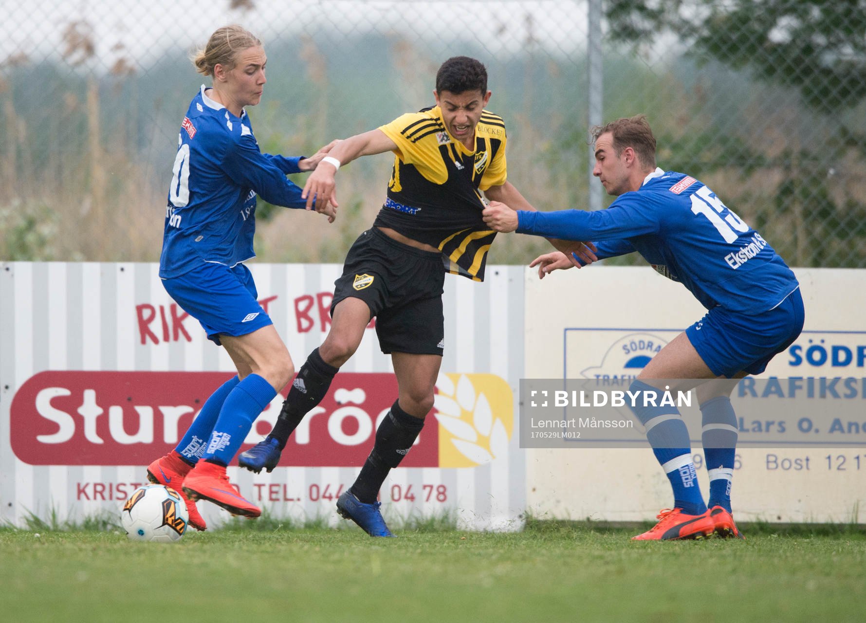 IFK Hässleholms Waed Shaif i B-lagsmatchen mellan Nosaby