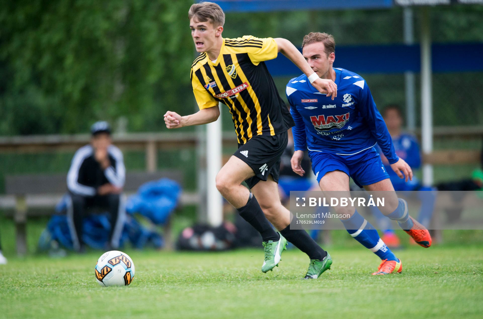 IFK Hässleholms Elliot Nilsson i B-lagsmatchen mellan