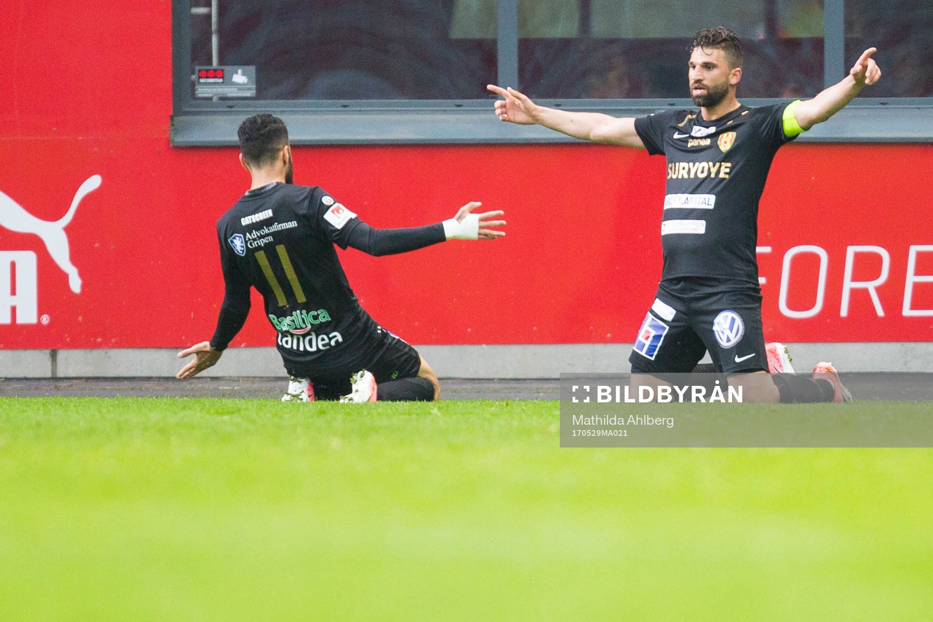 Syrianskas Mattias Mete jublar