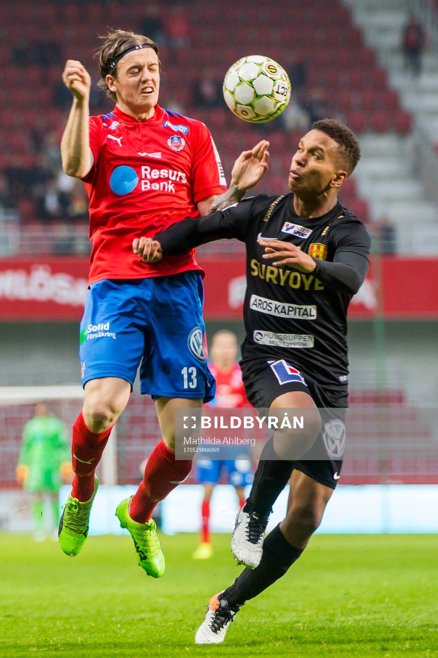 Helsingborgs Alexander Achinioti-Jönsson och Syrianskas