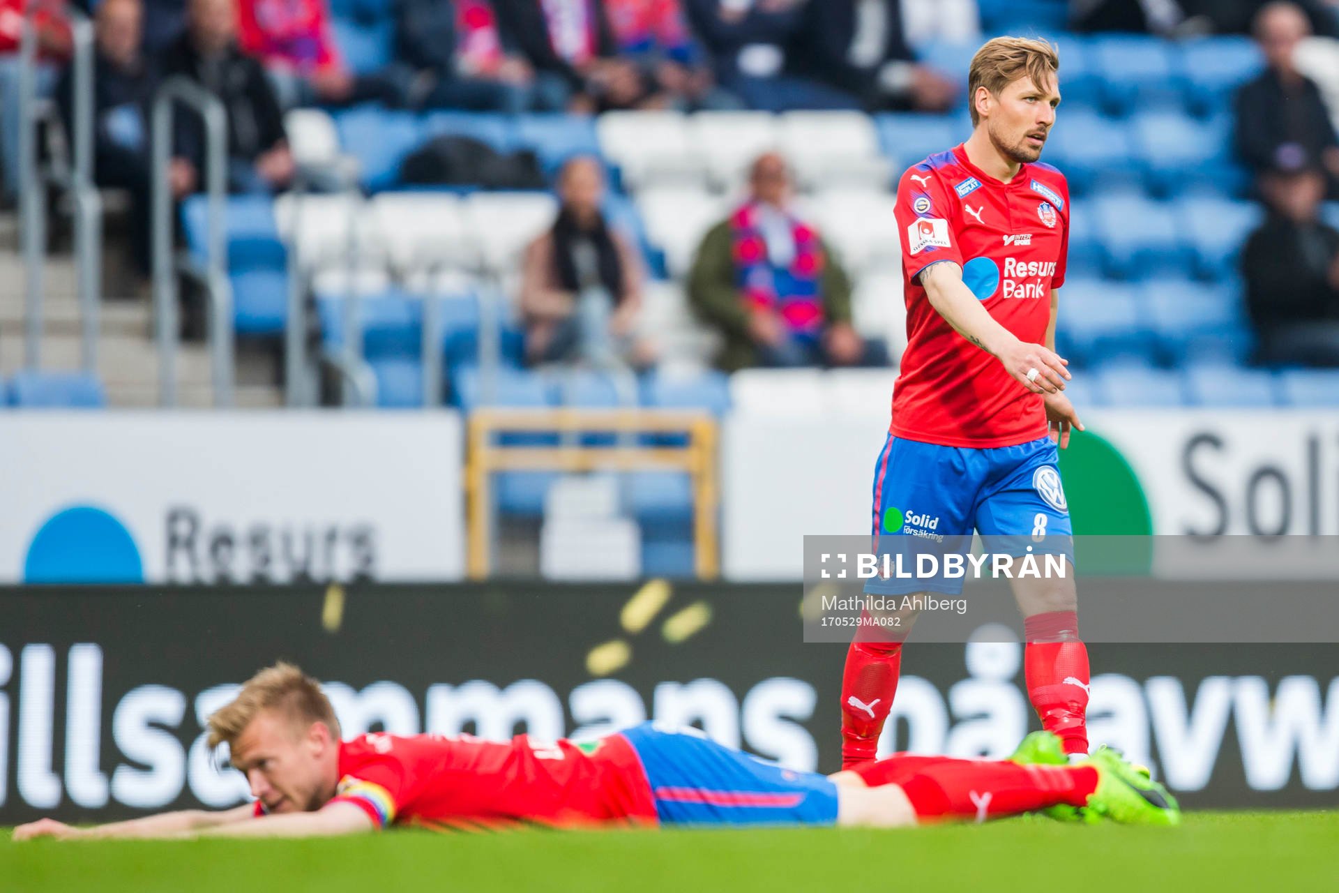 Helsingborgs Andreas Landgren och Martin Christensen deppar