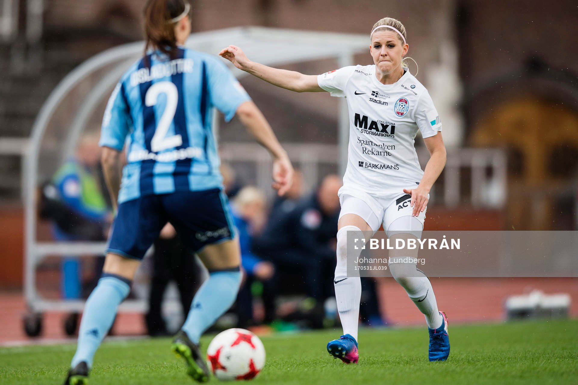 Eskilstunas Olivia Schough och Djurgårdens Hallbera