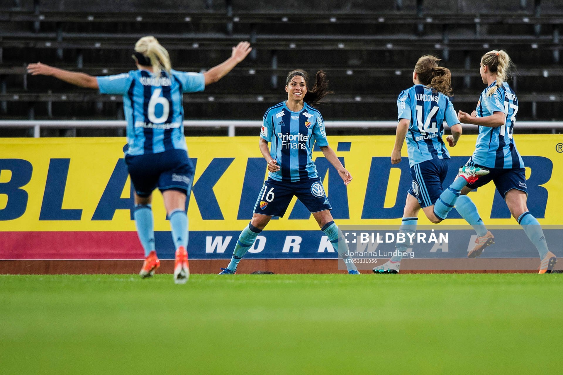 Djurgårdens spelare jublar