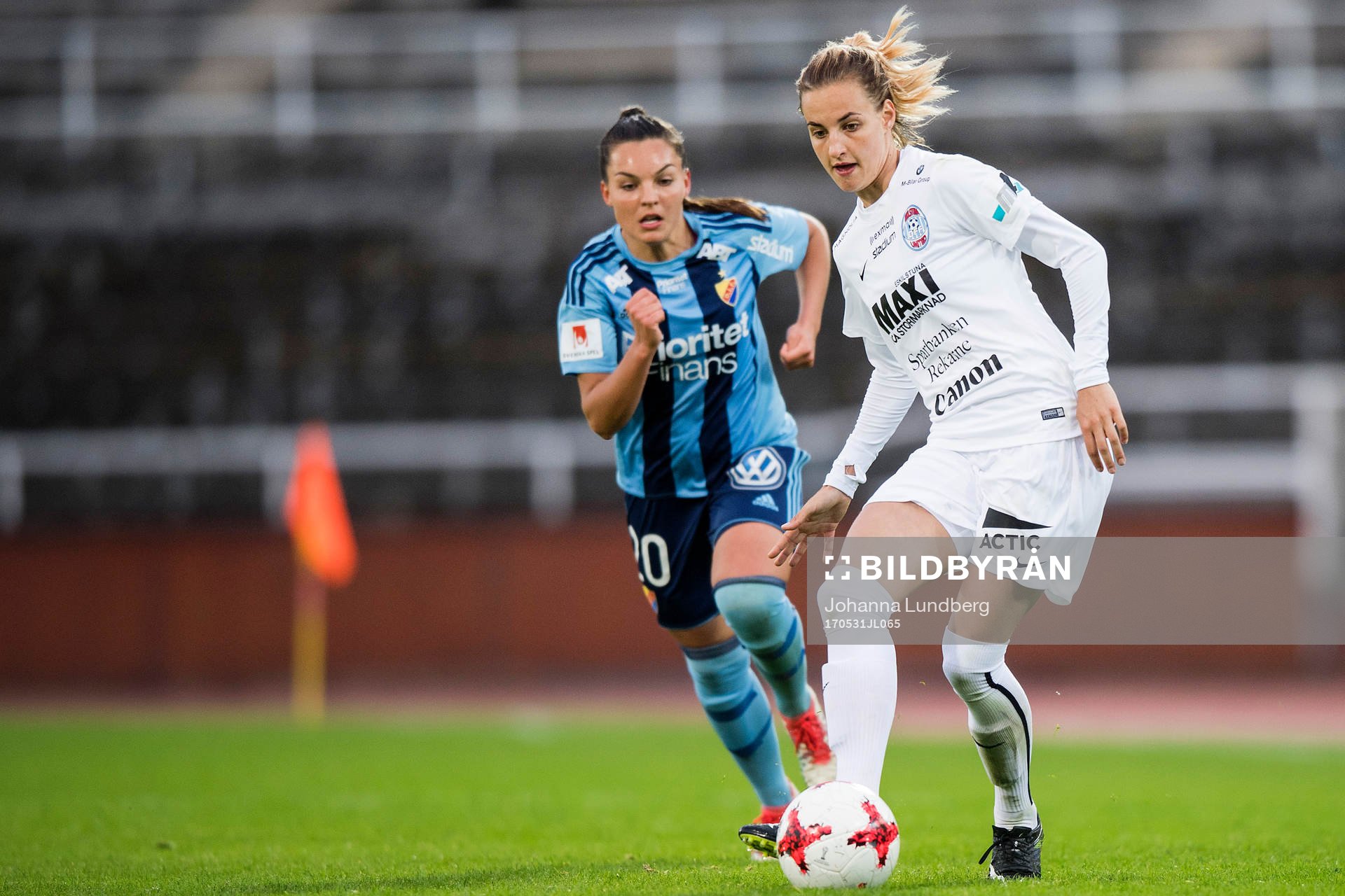 Djurgårdens Johanna Rytting Kaneryd och Eskilstunas