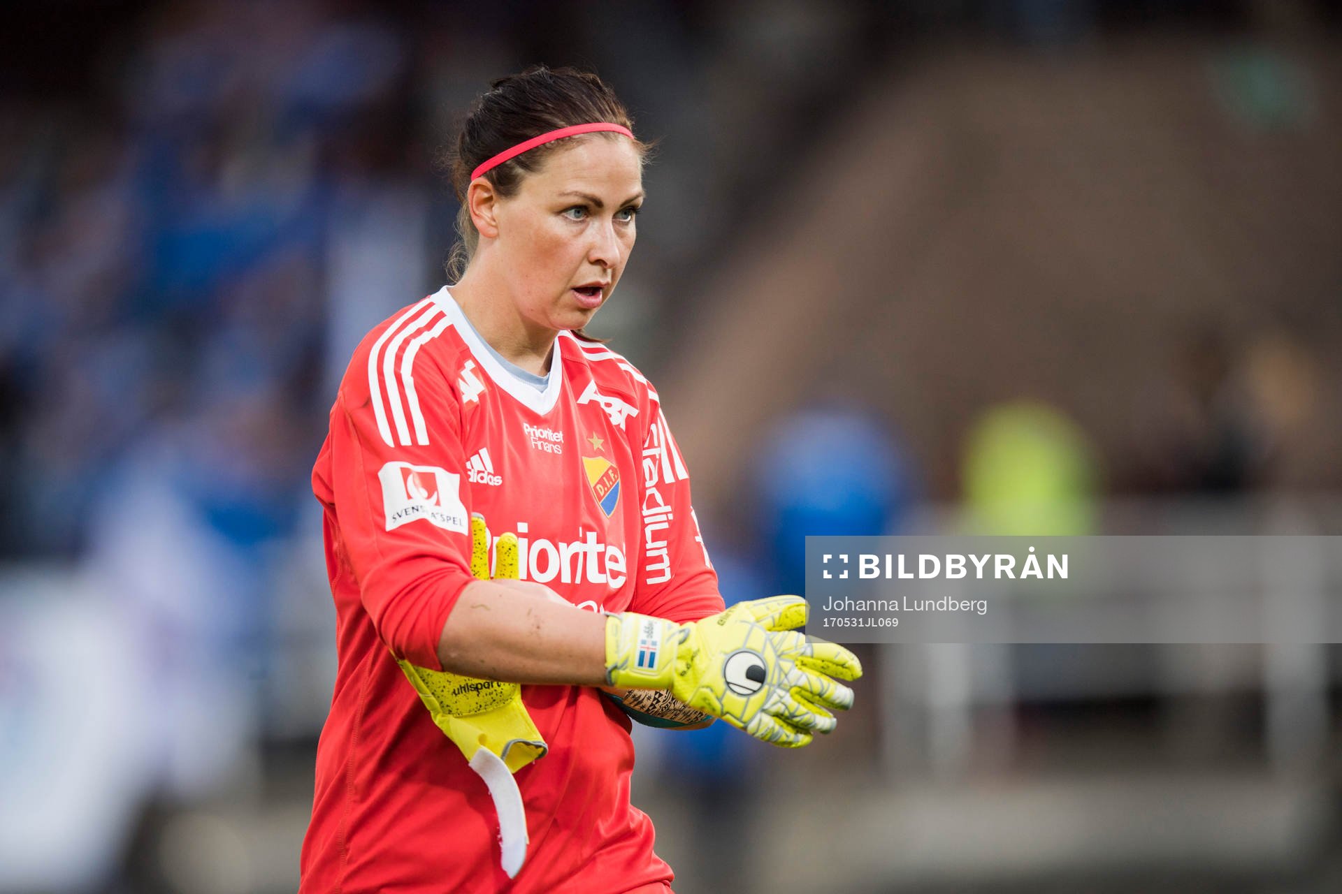 Djurgårdens målvakt Gudbjörg Gunnarsdottir
