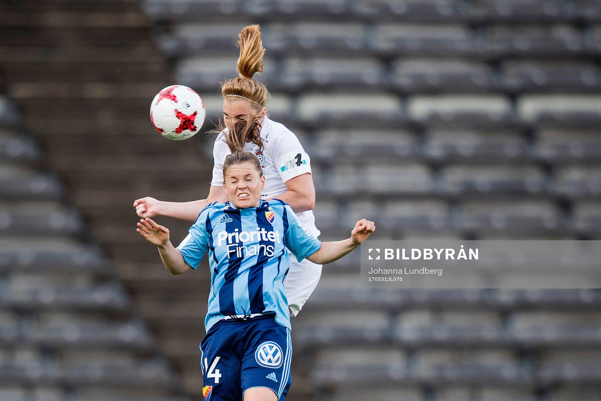 Djurgårdens Hanna Lundqvist och Eskilstunas Glodis Perla
