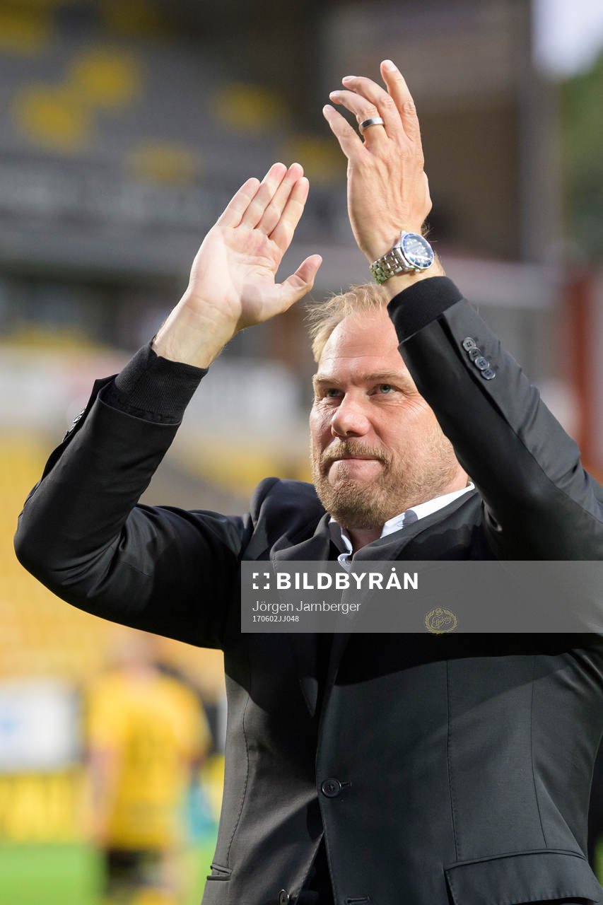 Elfsborgs manager Magnus Haglund tackar publiken