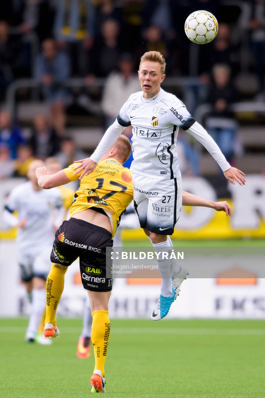 Häckens Joel Andersson och Elfsborgs Per Frick