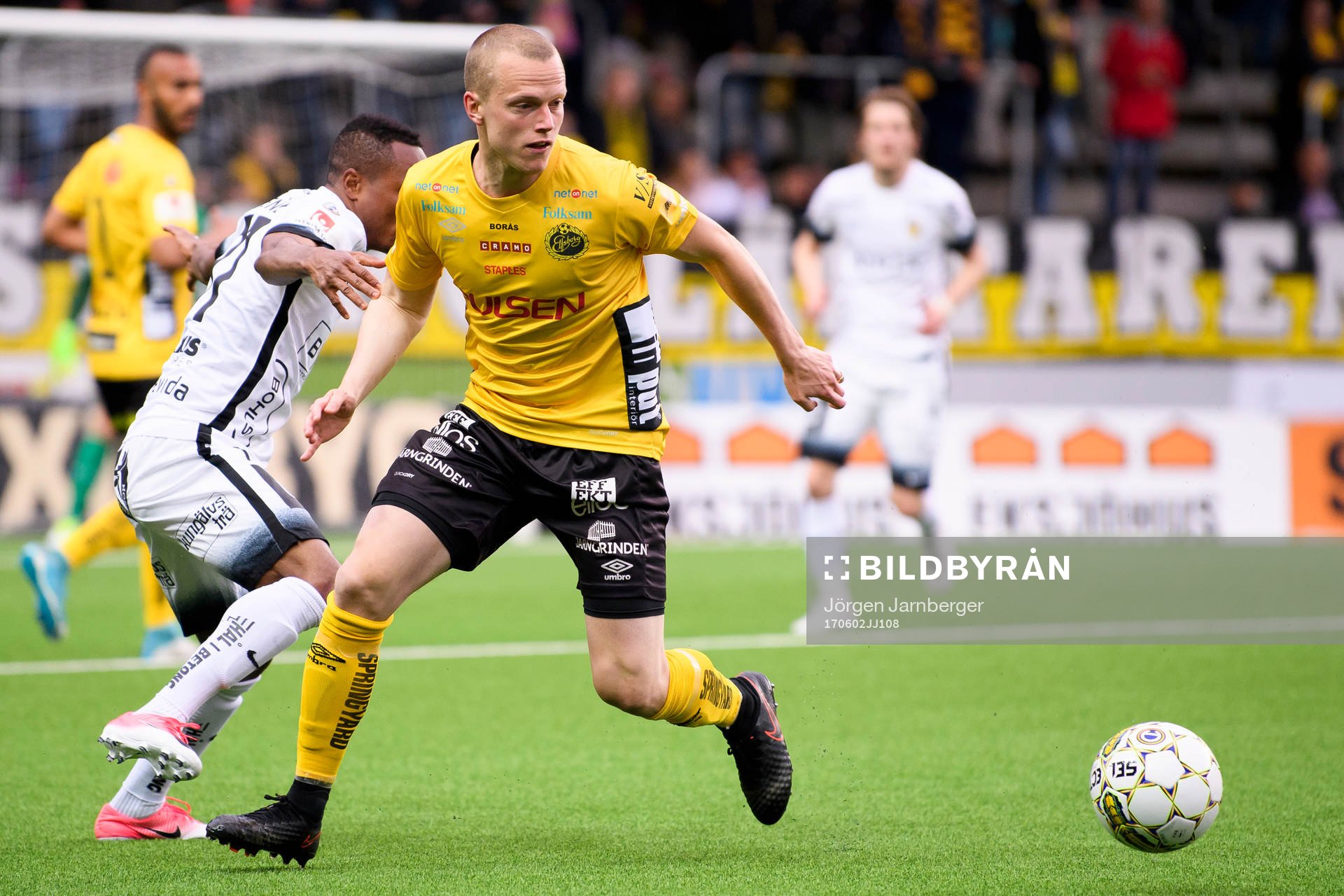 Elfsborgs Daniel Gustavsson och Häckens Nasiru Mohammed
