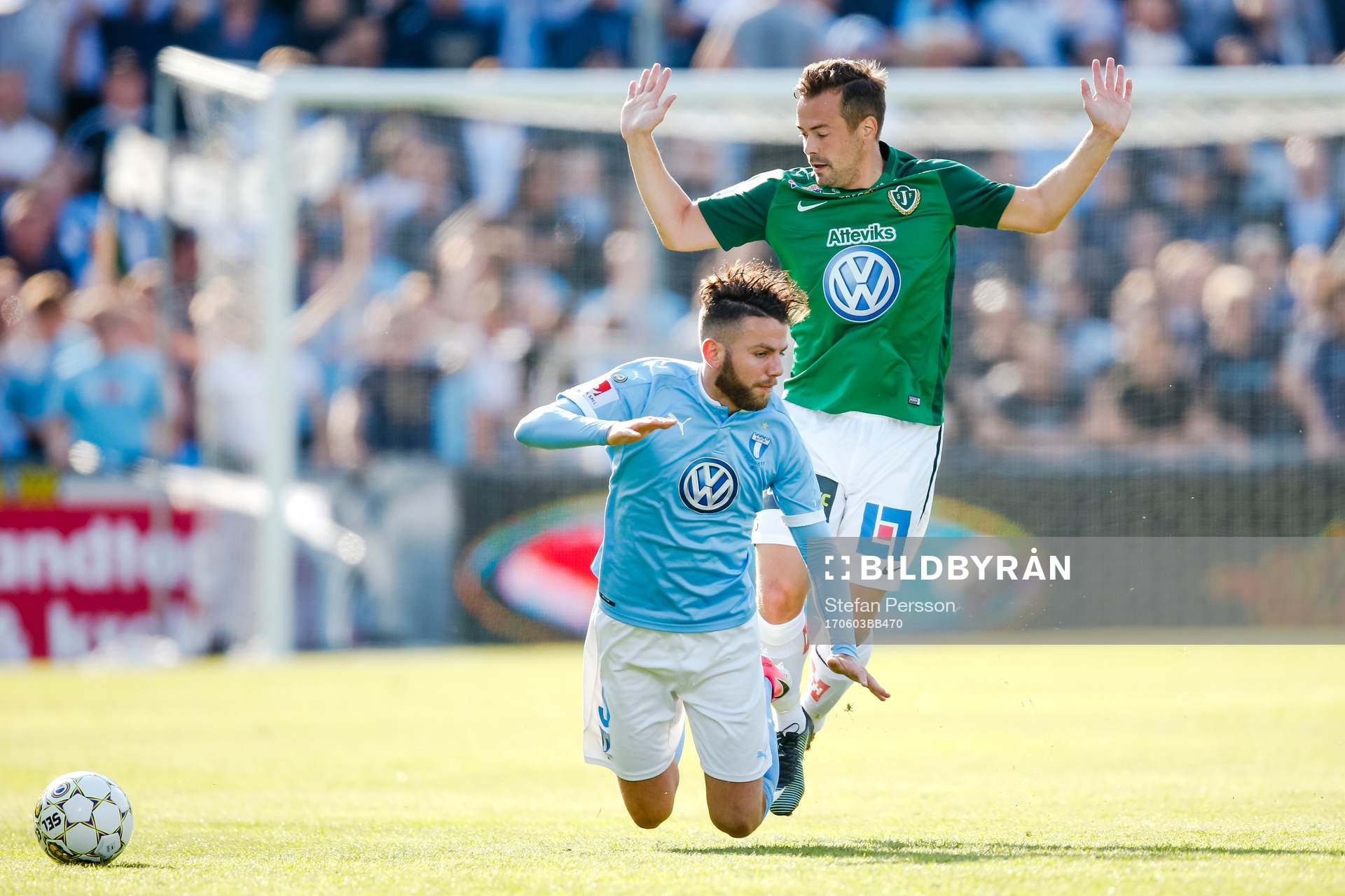 Malmö FFs Erdal Rakip och Jönköpings Fredric Fendrich