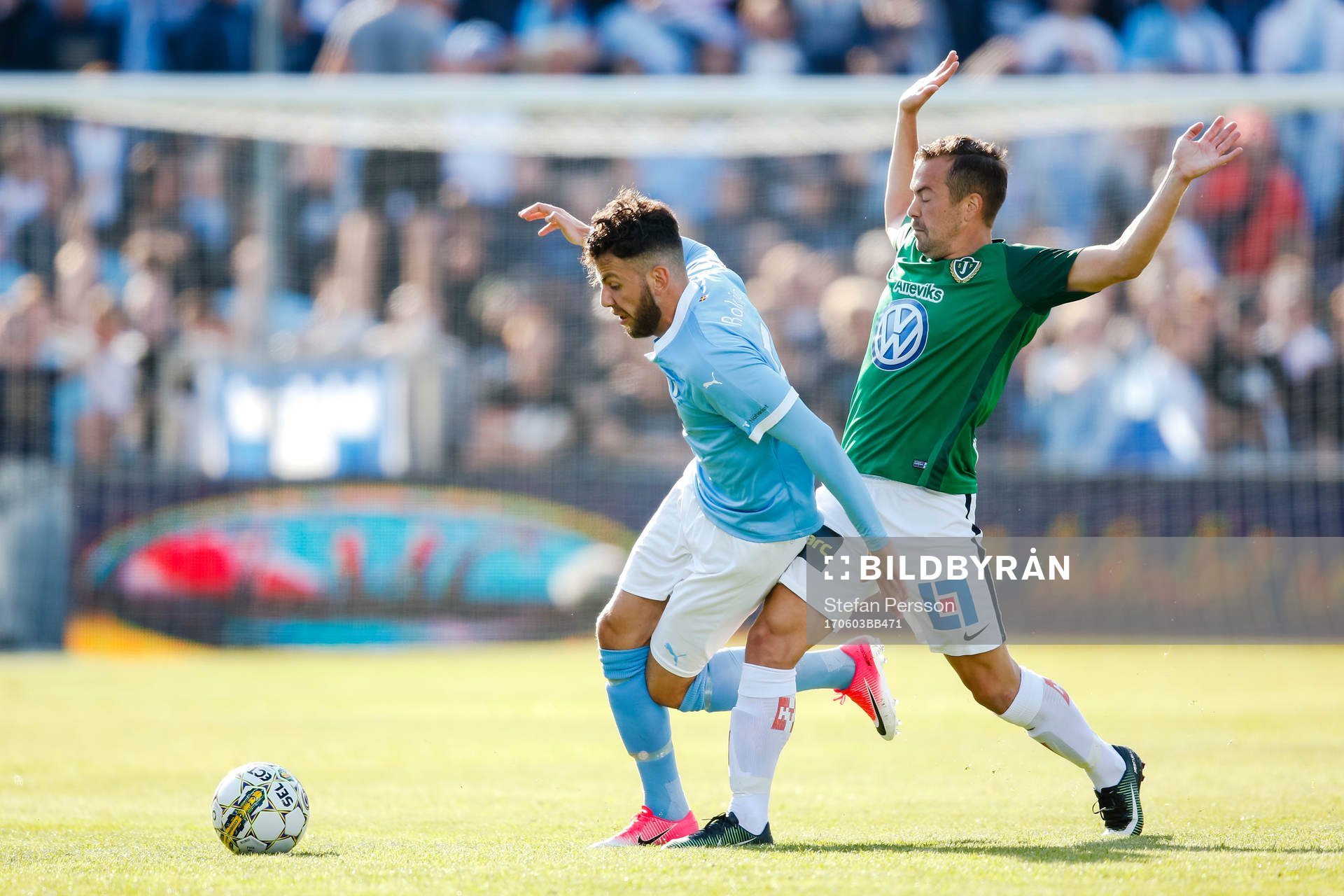 Malmö FFs Erdal Rakip och Jönköpings Fredric Fendrich