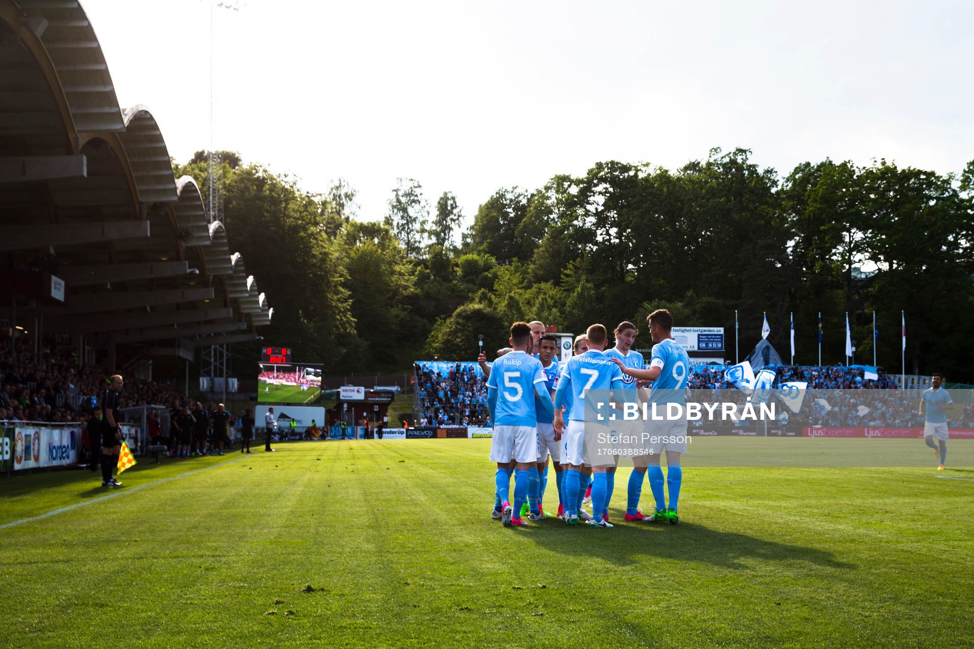 Malmö FFs spelare jublar
