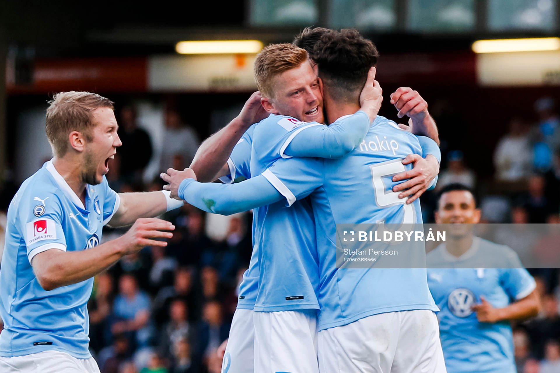Malmö FFs spelare jublar