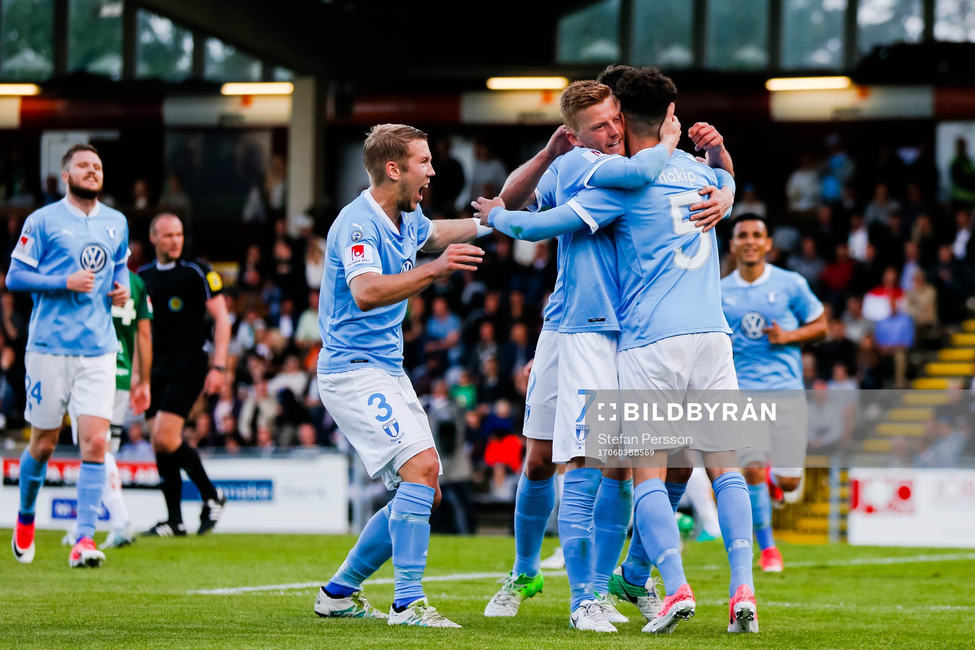 Malmö FFs spelare jublar