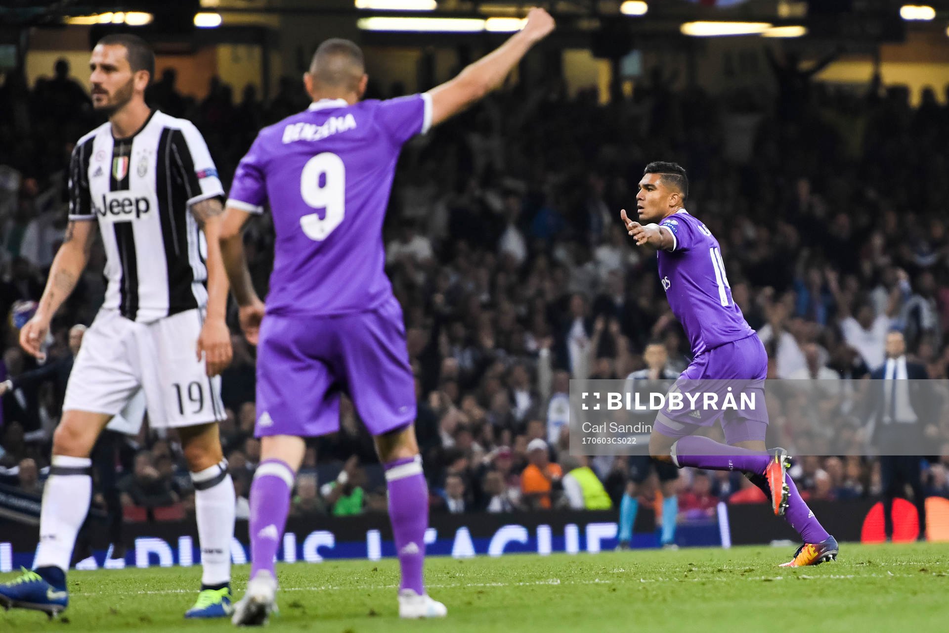 Real Madrids Casemiro jublar