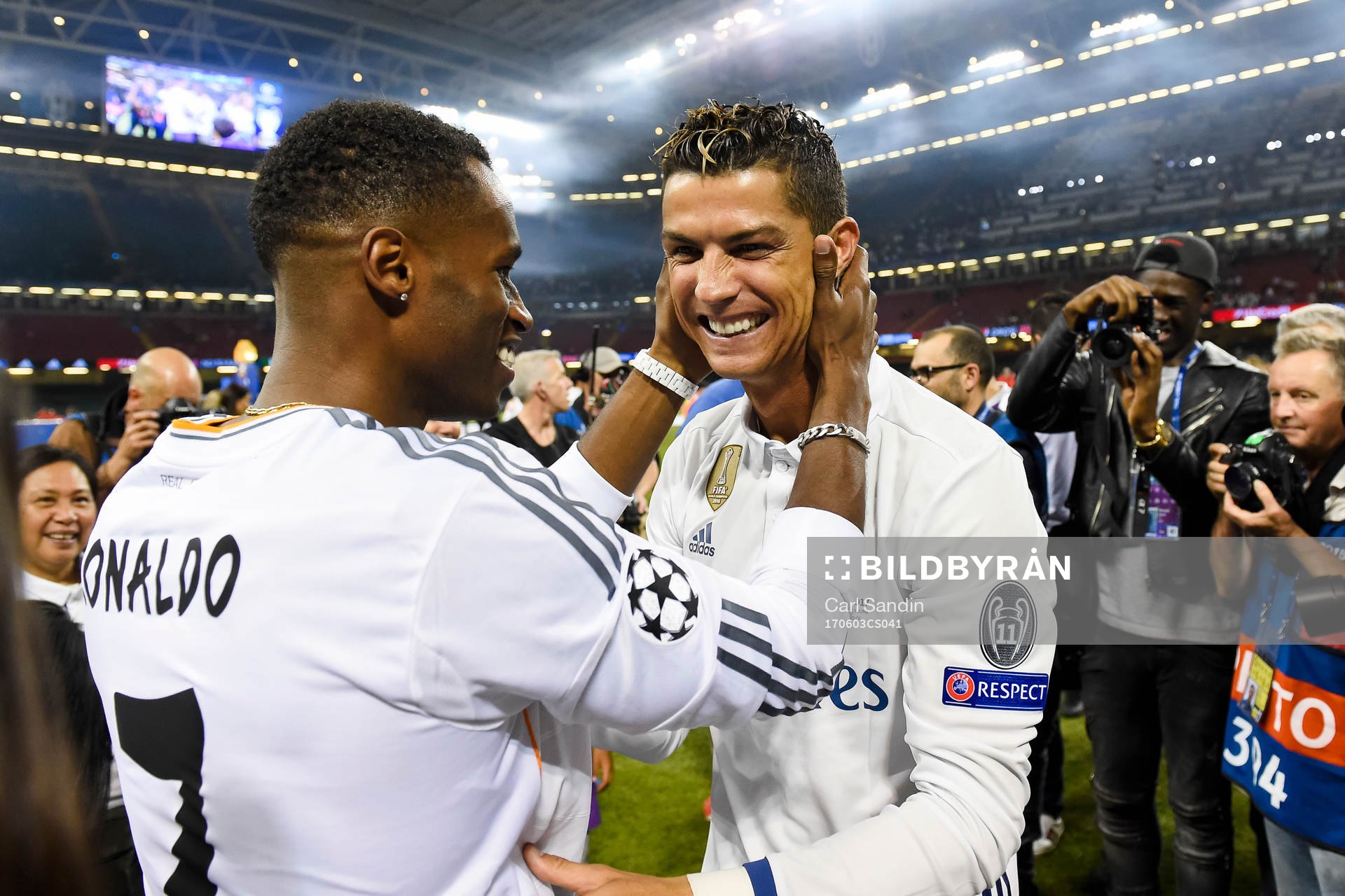 Real Madrids Cristiano Ronaldo jublar