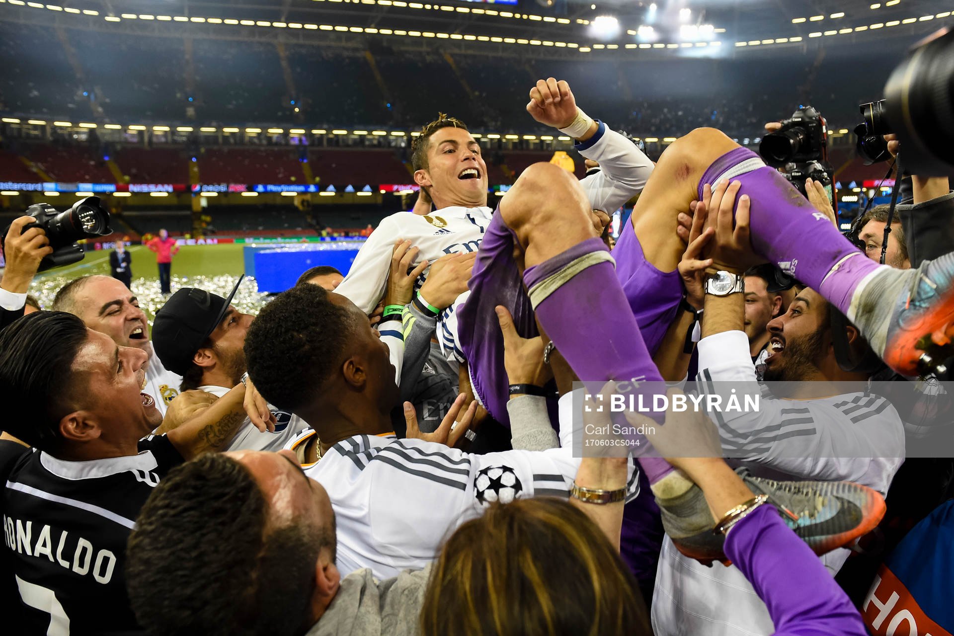 Real Madrids Cristiano Ronaldo jublar