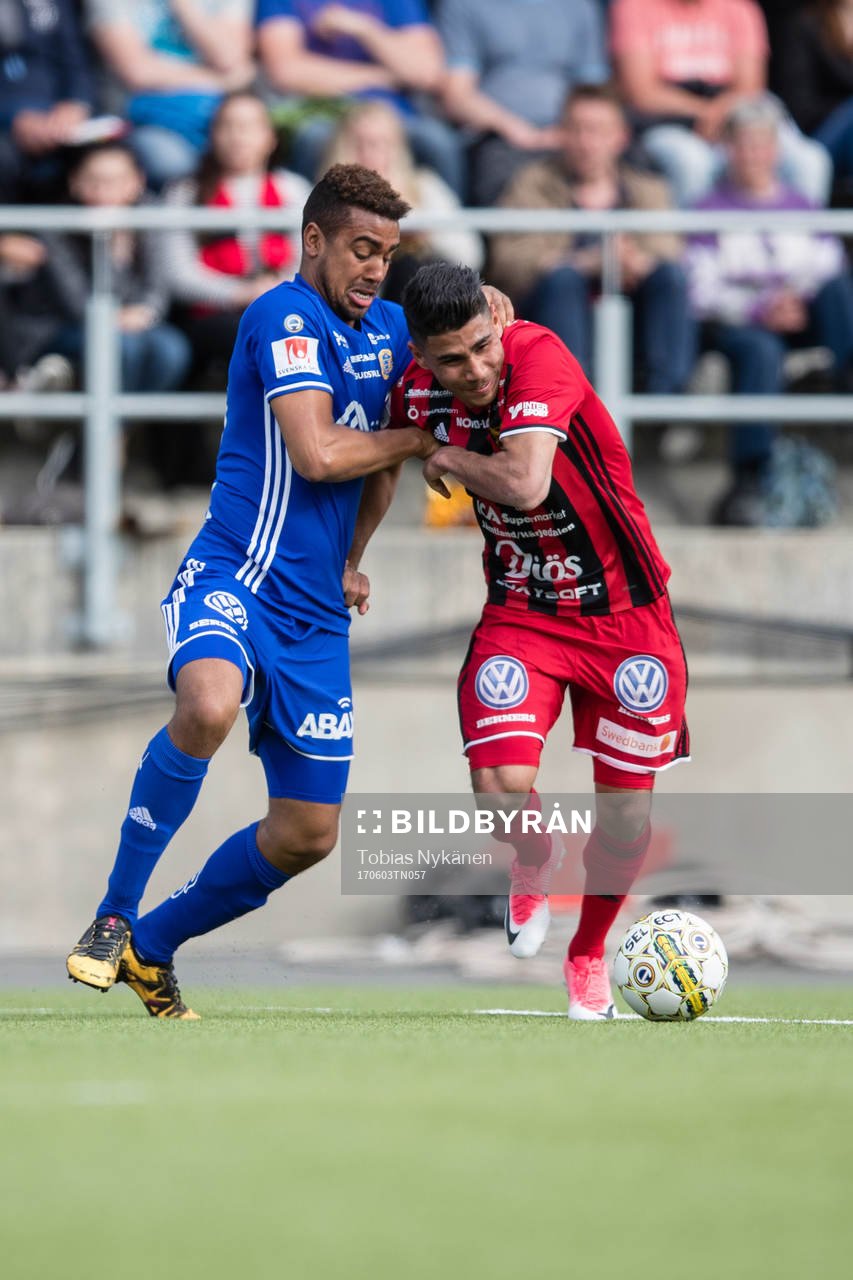 Östersunds Hosam Aiesh mot Sundsvalls Noah Sonko Sundberg