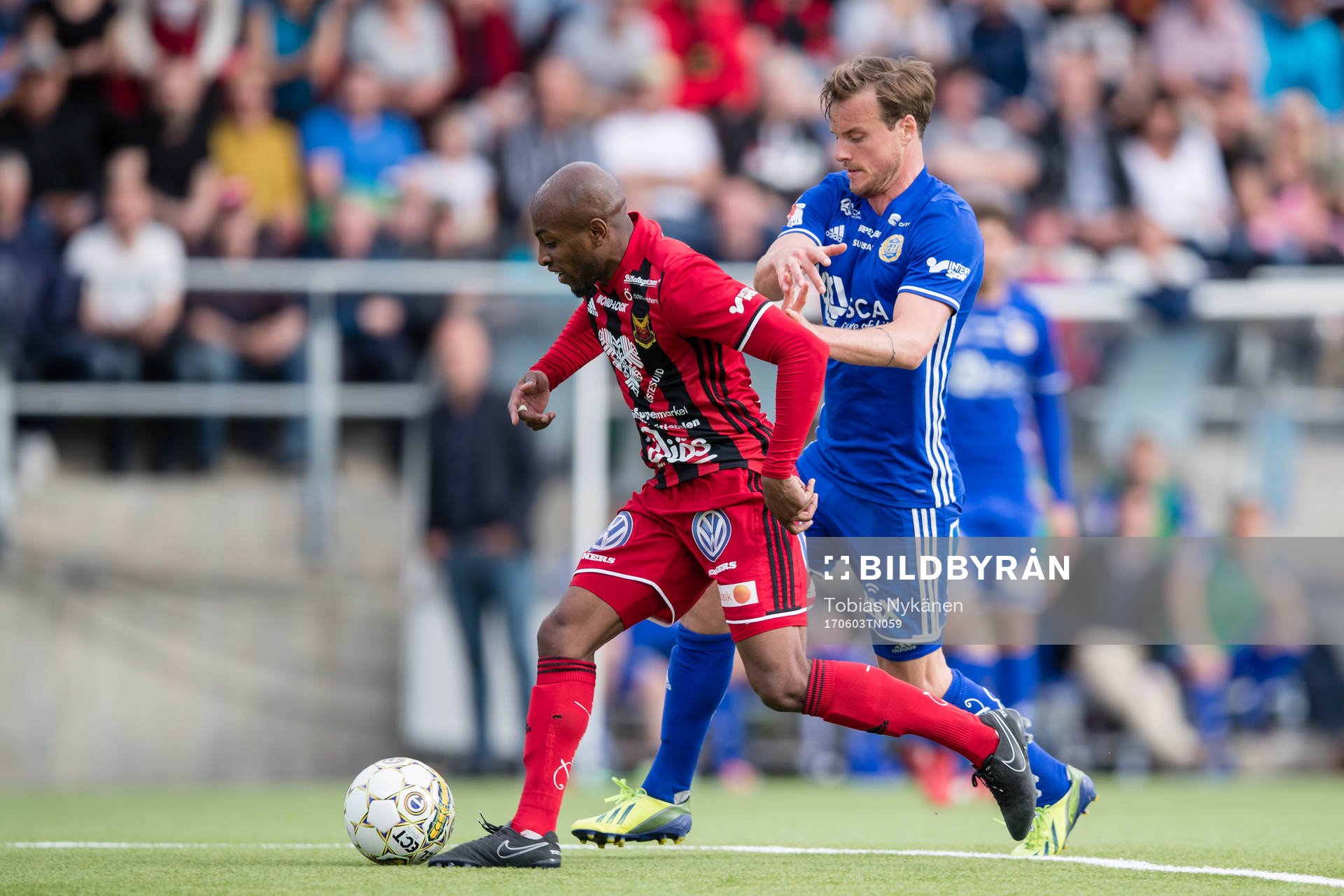 Östersunds Fouad Bachirou mot Sundsvalls Eric Larsson