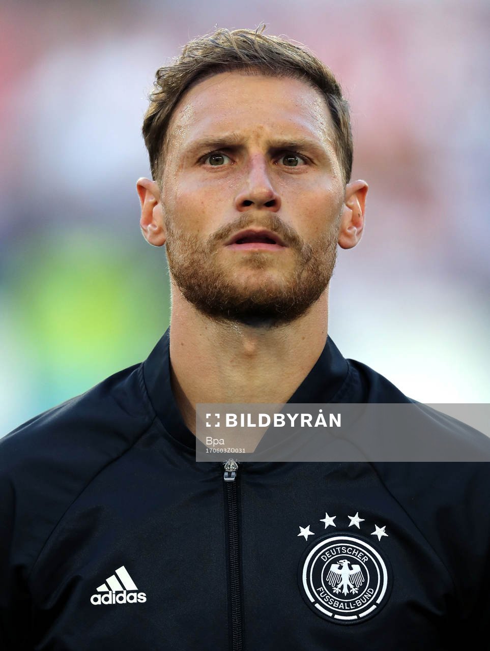 Fotboll, VM 2018, Porträtt, Tyskland: Benedikt Howedes, Tyskland, poserar för ett porträtt den 2 juli 2017 i Tyskland