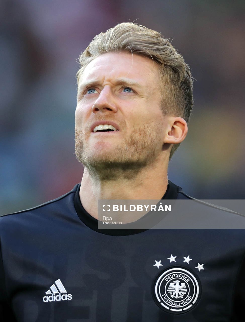 Fotboll, VM 2018, Porträtt, Tyskland: Andre Schurrle, Tyskland, poserar för ett porträtt den 2 juli 2017 i Tyskland