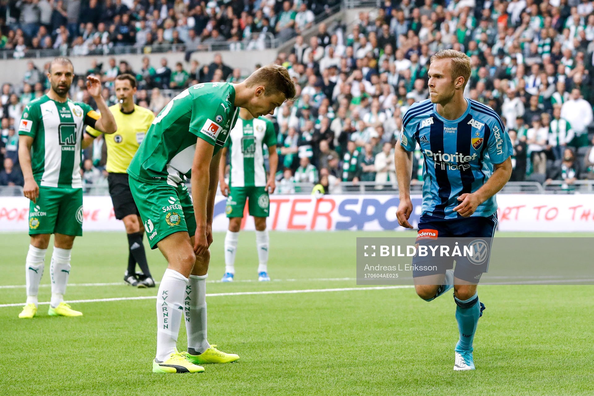 Hammarbys Marcus Degerlund deppar samtidigt som