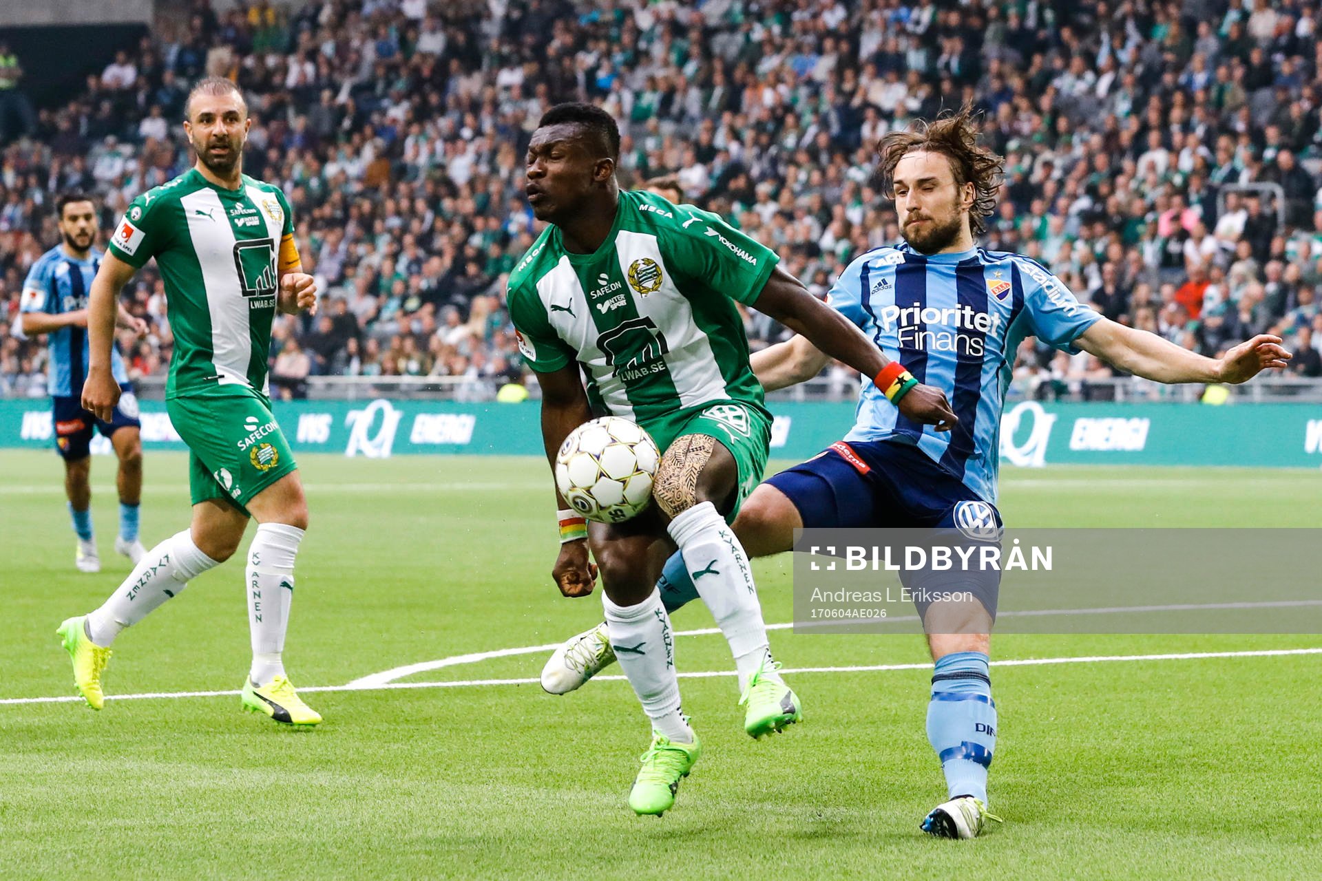 Hammarbys Joseph Aidoo och Djurgårdens Kevin Walker