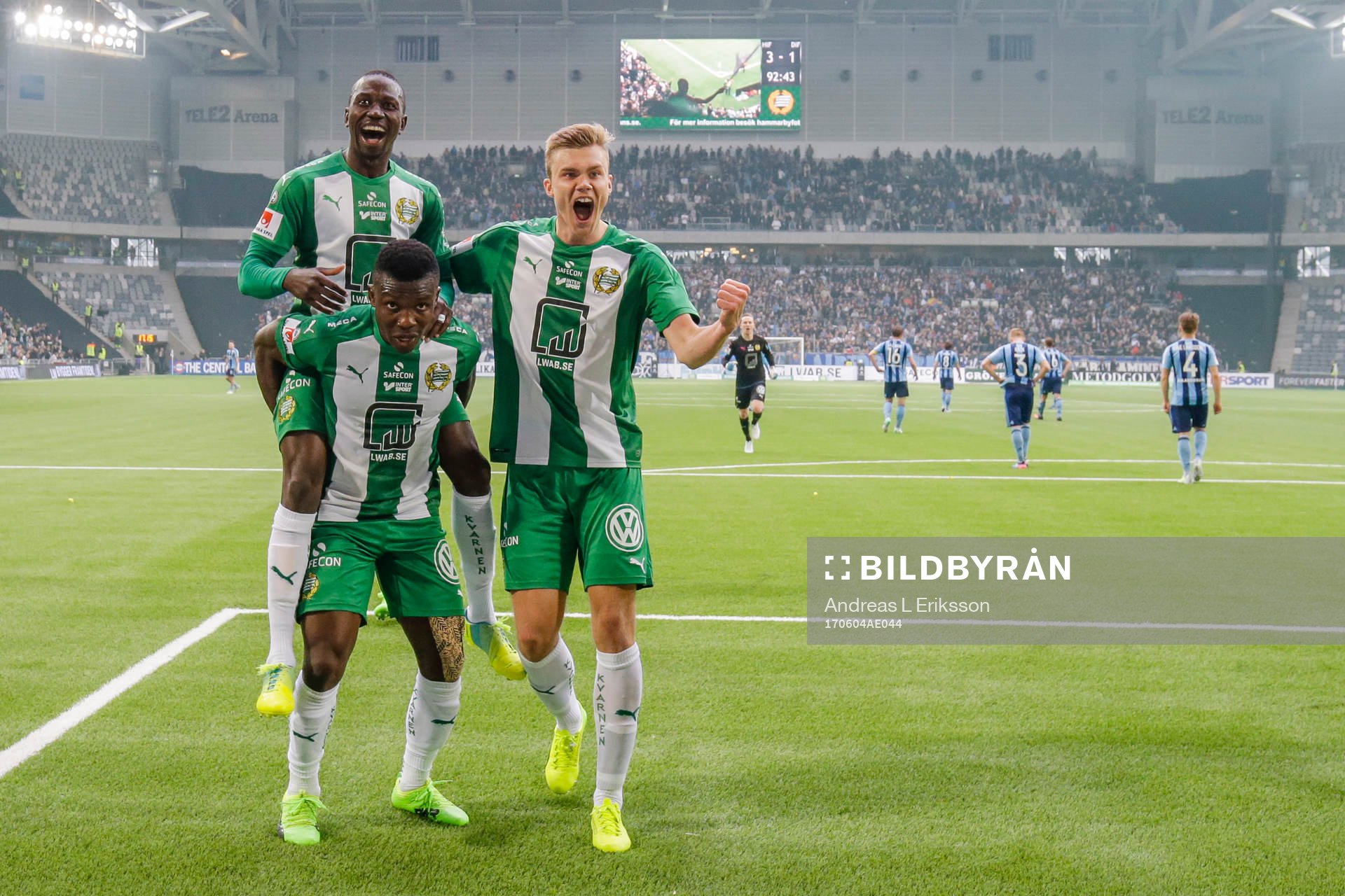 Hammarbys Pa Amat Dibba , Joseph Aidoo och Marcus Degerlund