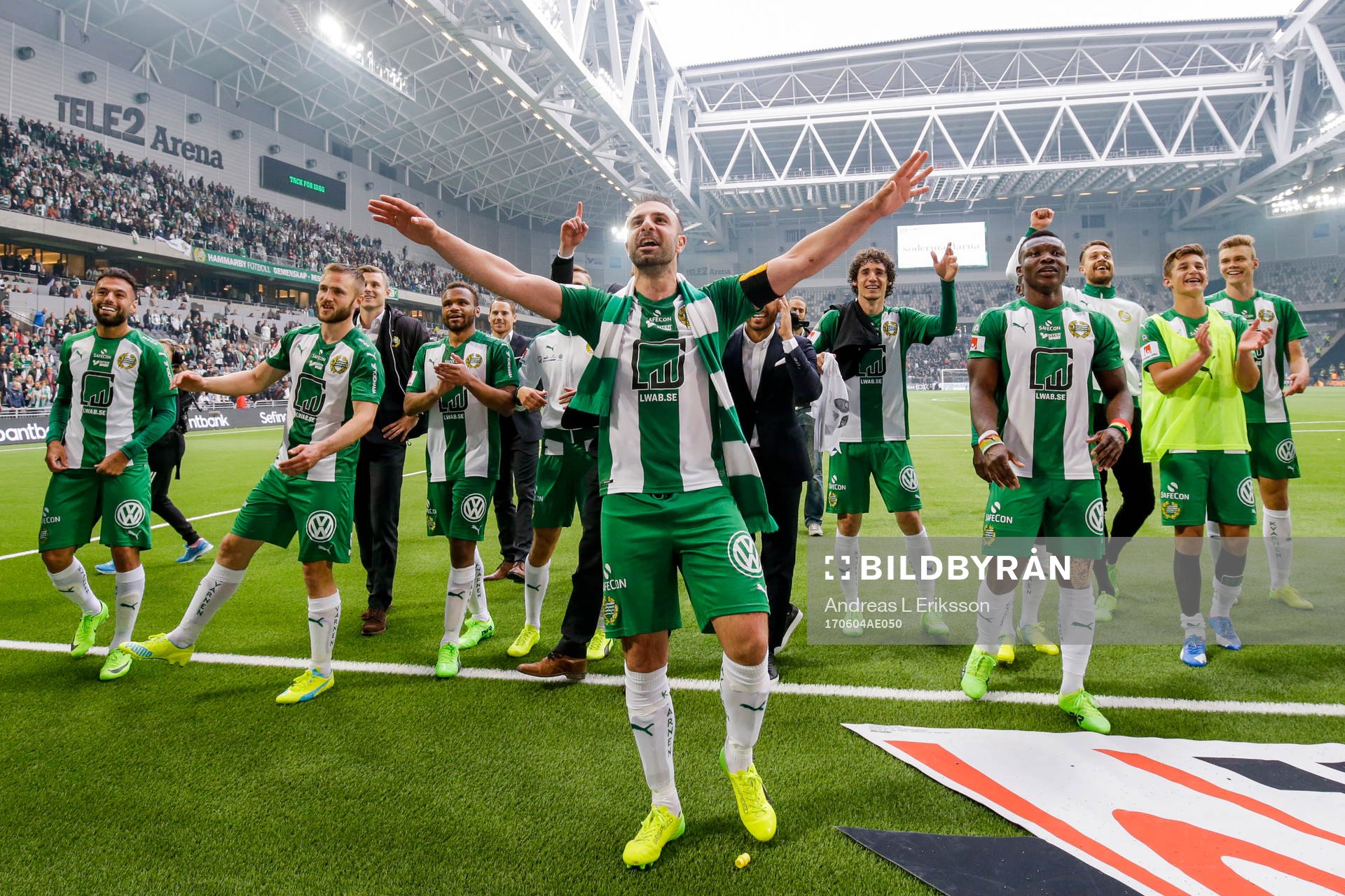 Hammarbys Kennedy Bakircioglu jublar