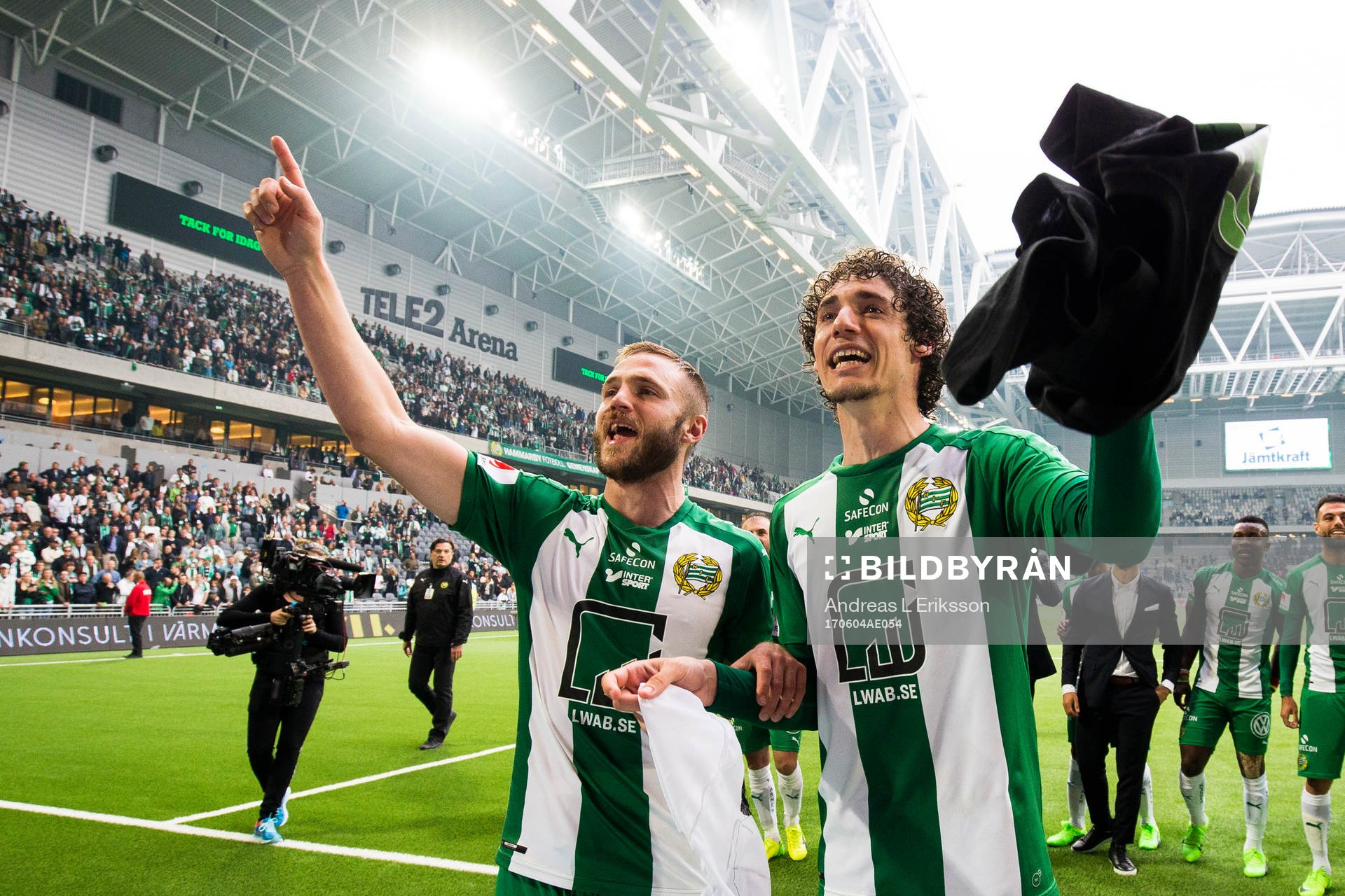 Hammarbys Mats Solheim och Romulo Cabral Pereira Pinto