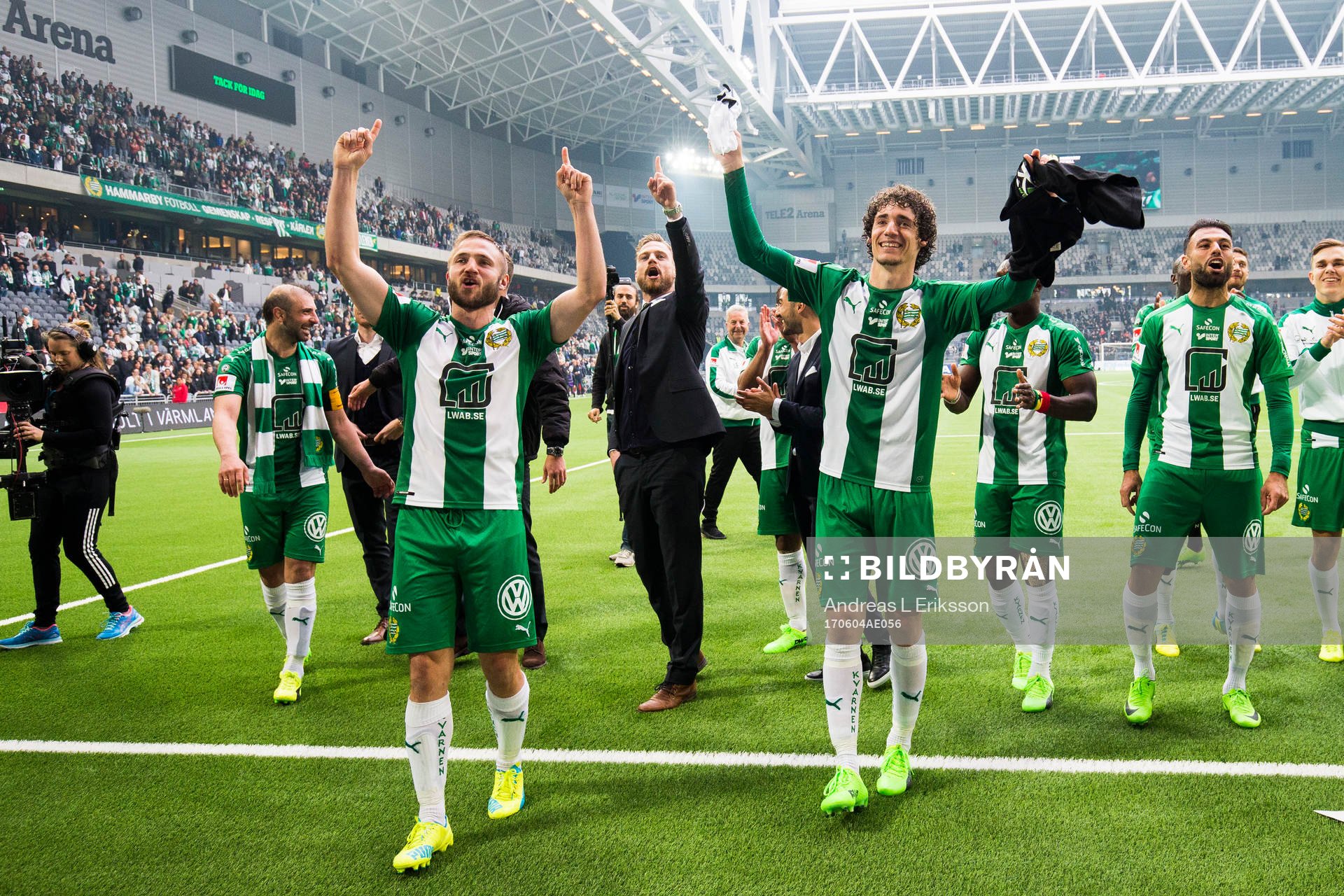 Hammarbys Mats Solheim och Romulo Cabral Pereira Pinto