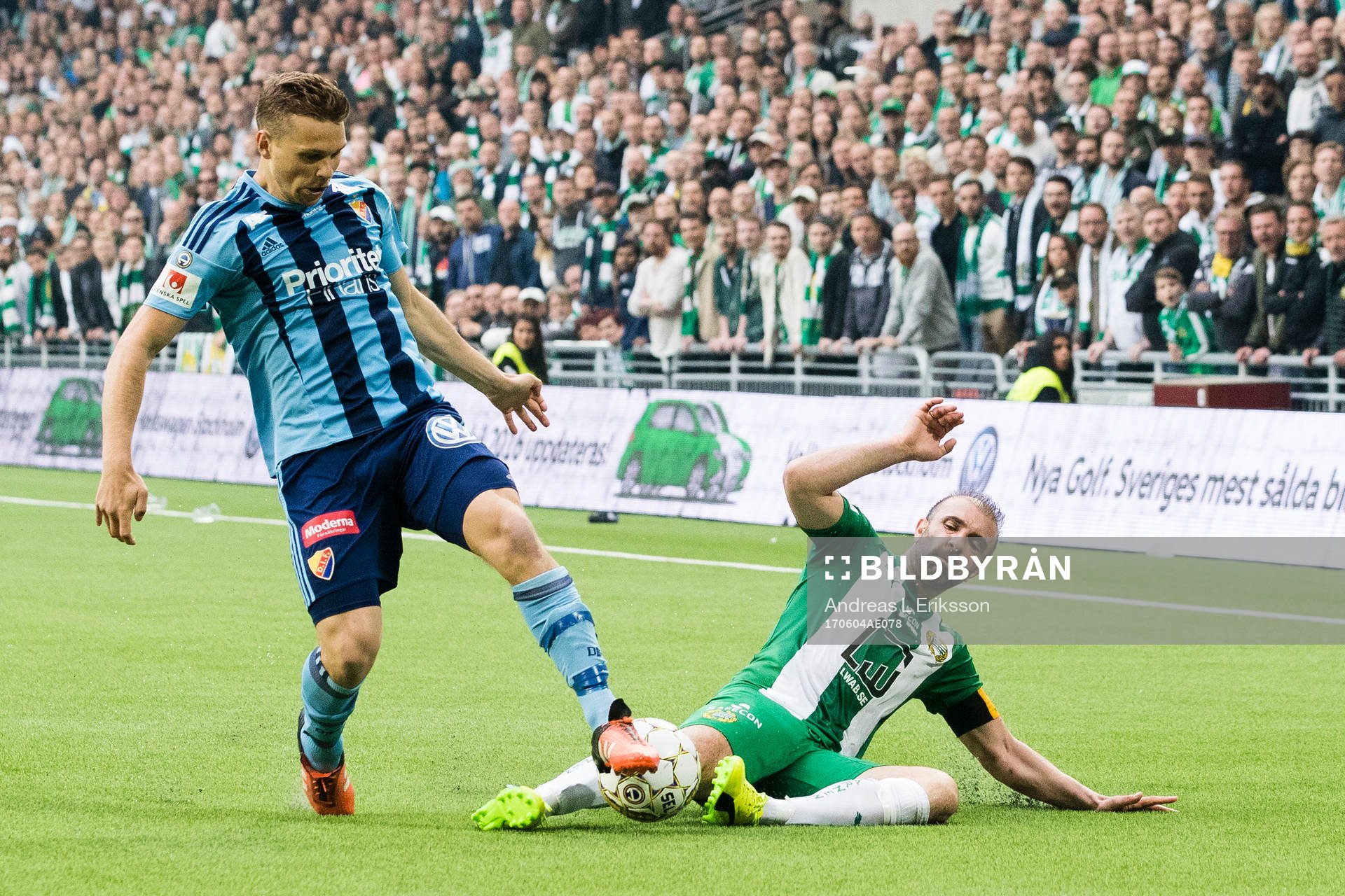 Djurgårdens Jesper Karlström och Hammarbys Kennedy