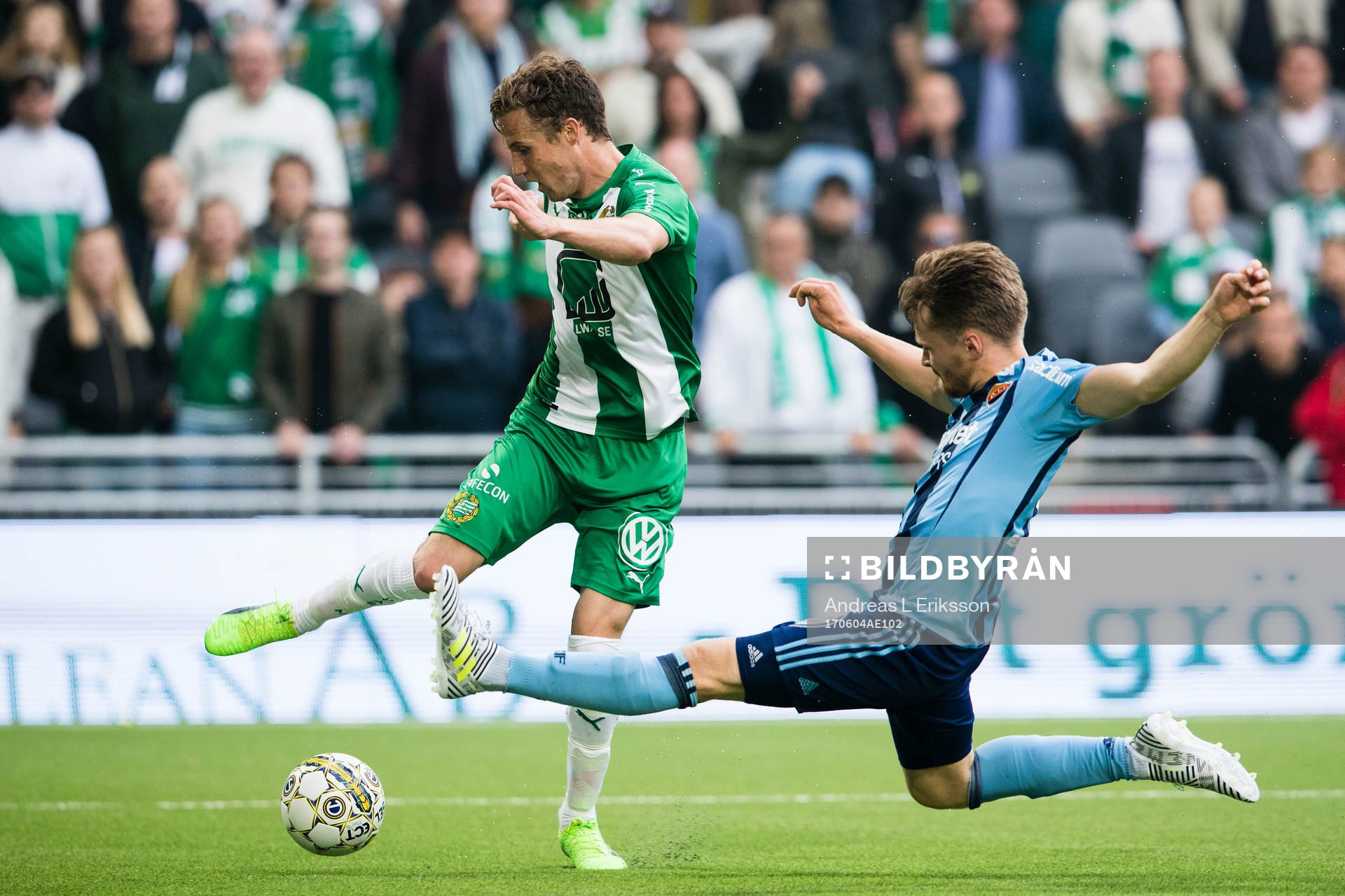 Hammarbys Fredrik Torsteinbö och Djurgårdens Jacob Une