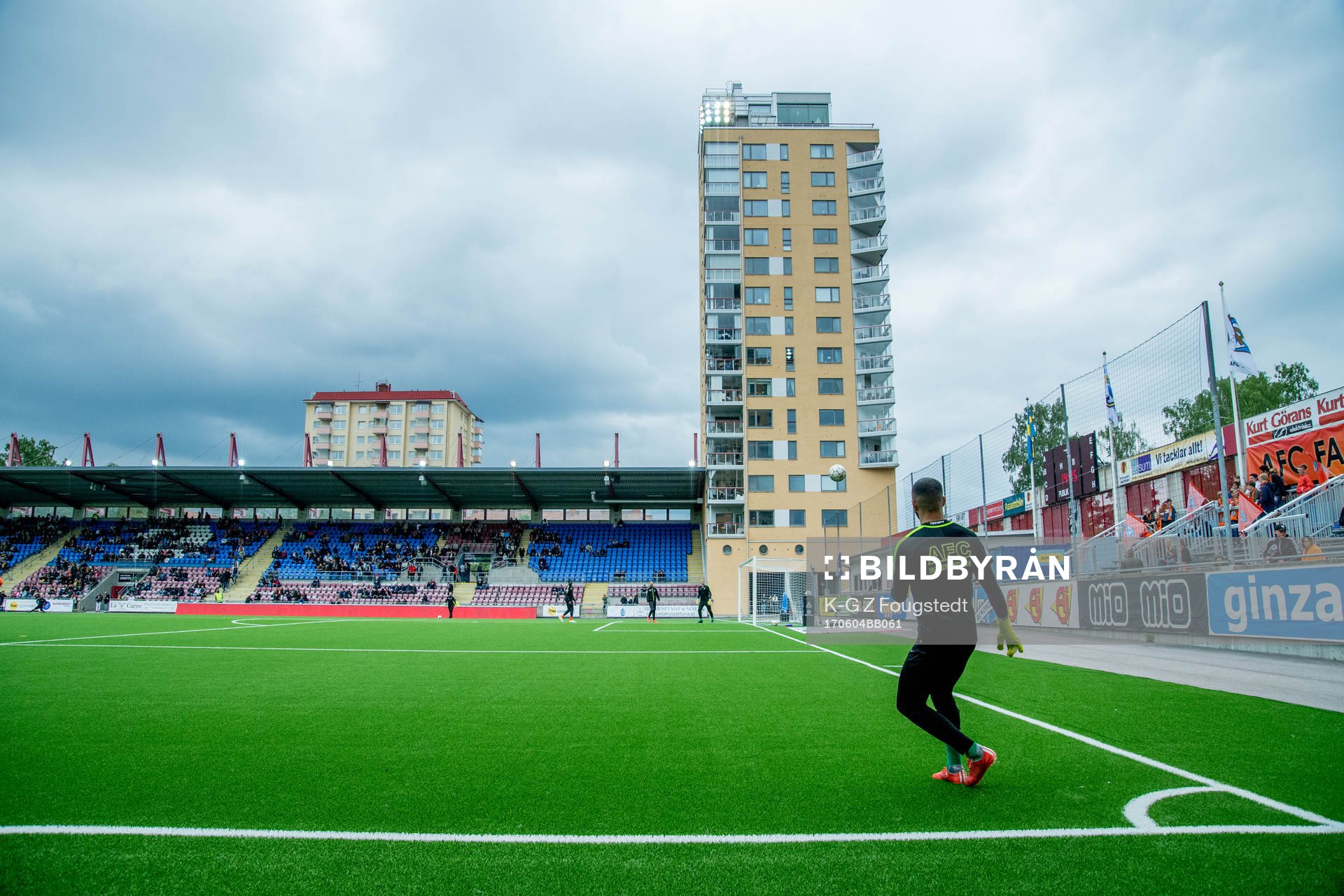 Tunavallen före fotbollsmatchen i Allsvenskan mellan AFC