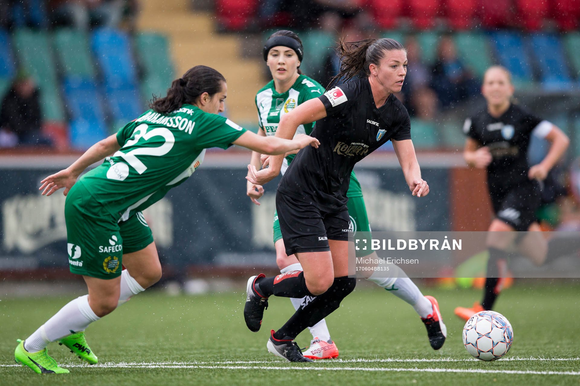 4 Göteborgs Pauline Hammarlund mot Hammarbys Sejde