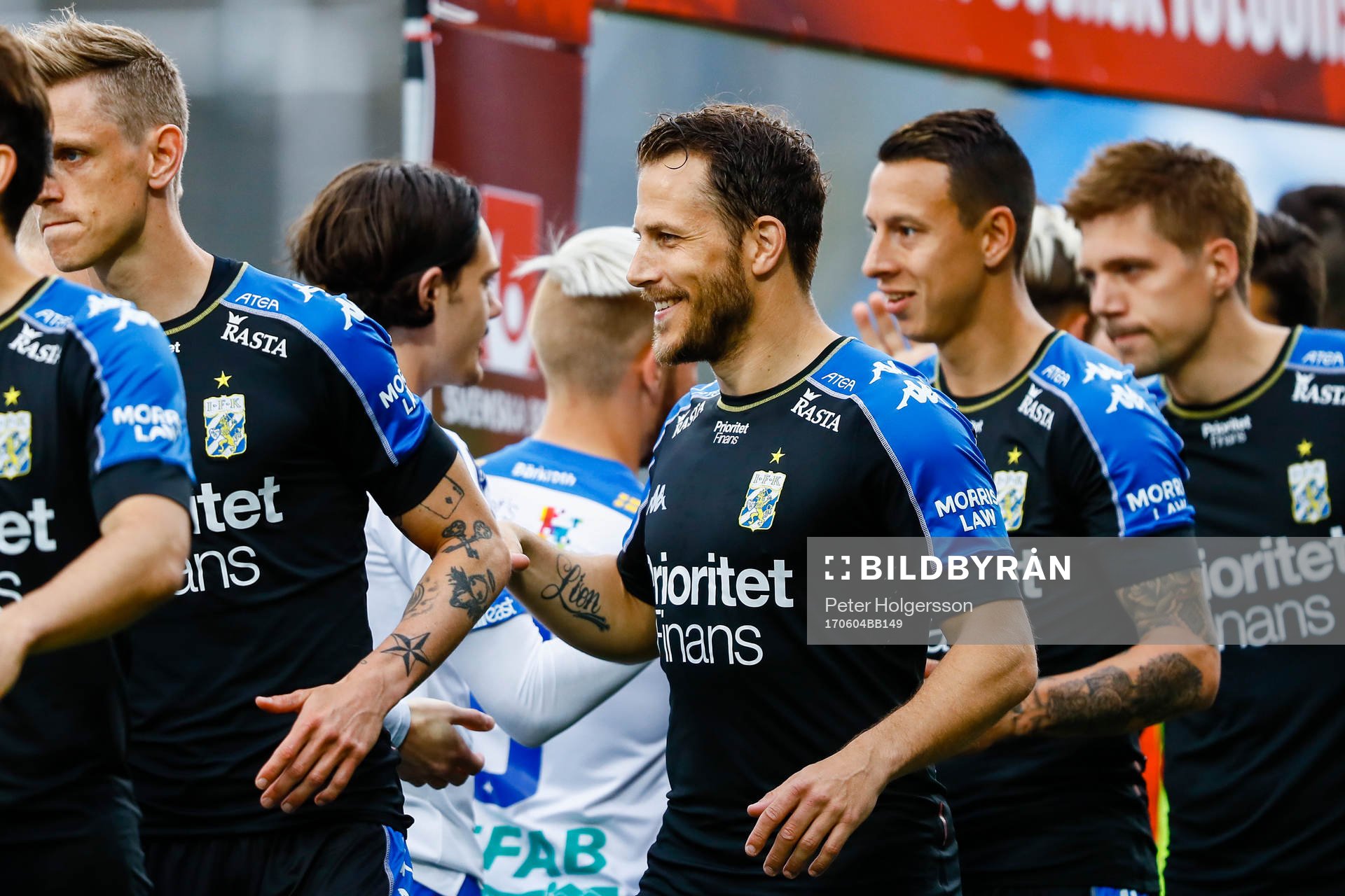 IFK Göteborgs Tobias Hysen före fotbollsmatchen i