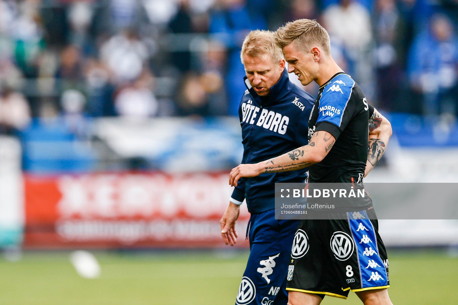 IFK Göteborgs Sören Rieks tvingas lämna planen
