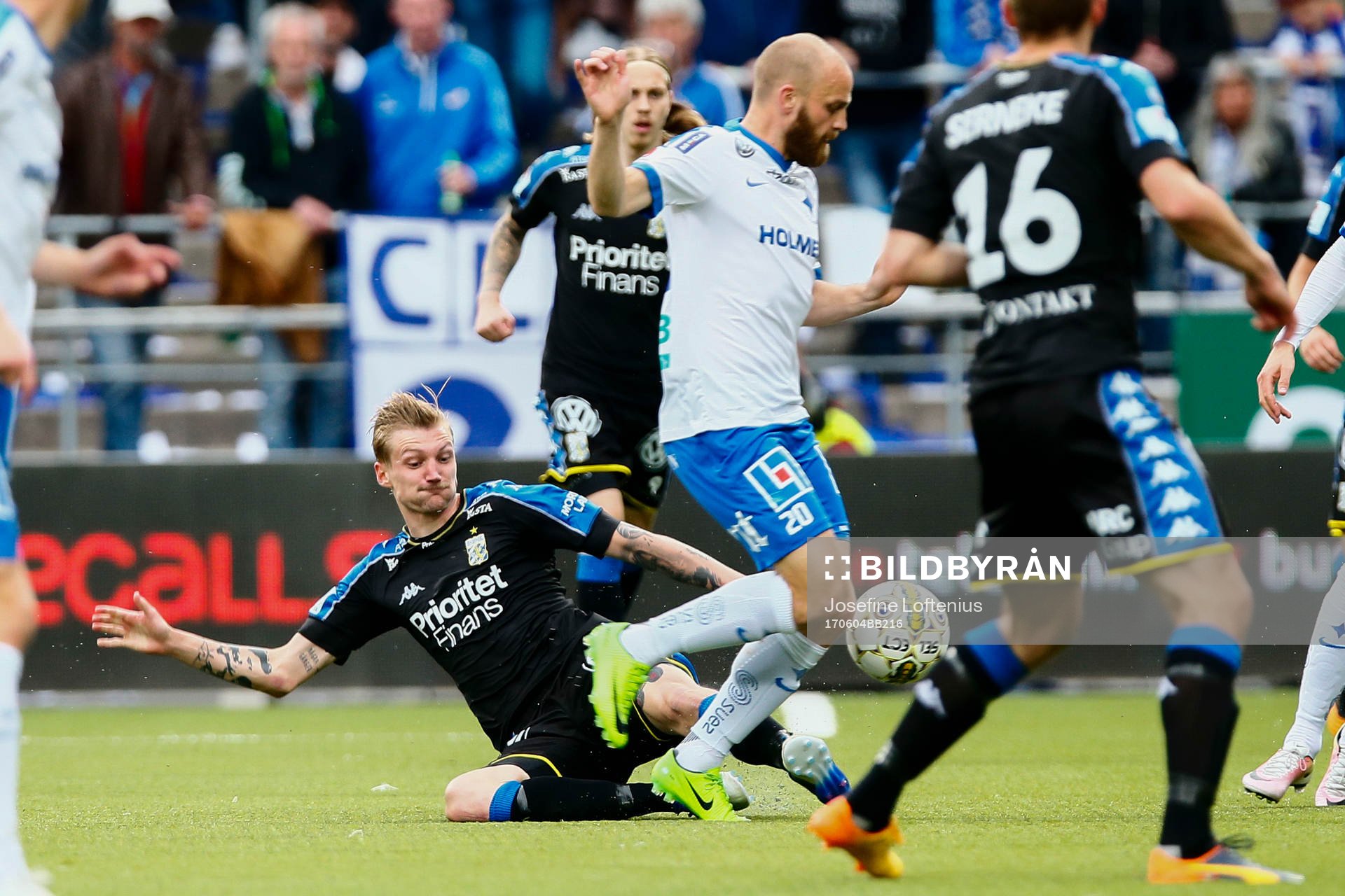 IFK Göteborgs Sebastian Eriksson och Norrköpings Daniel