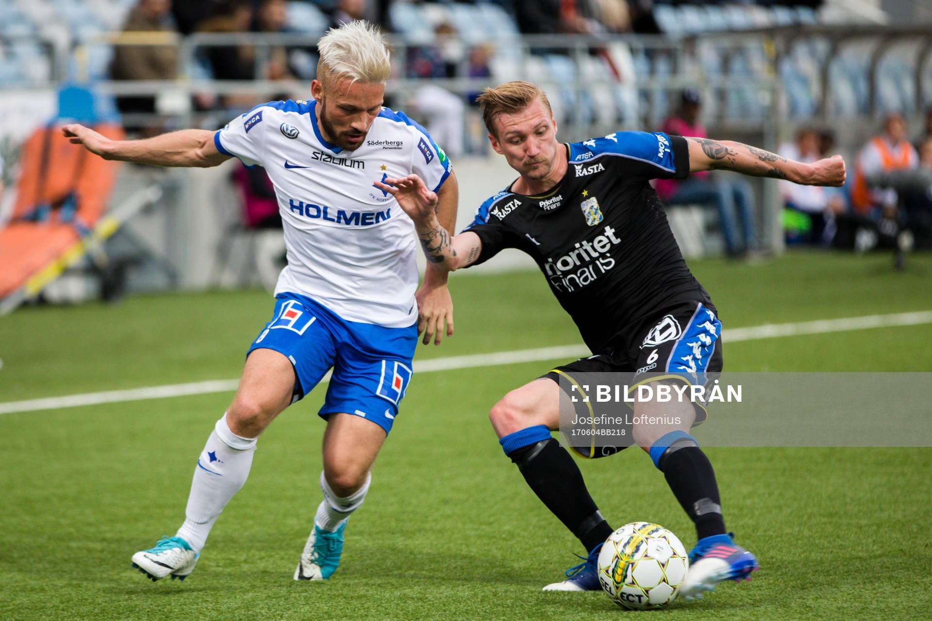 IFK Göteborgs Sebastian Eriksson och Norrköpings Nicklas