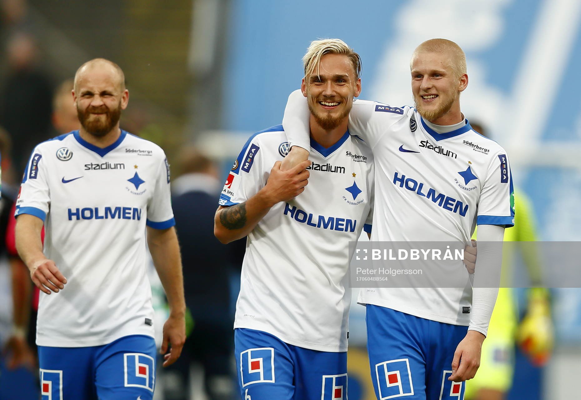 Norrköpings Daniel Sjölund, Linus Wahlqvist och Kalle