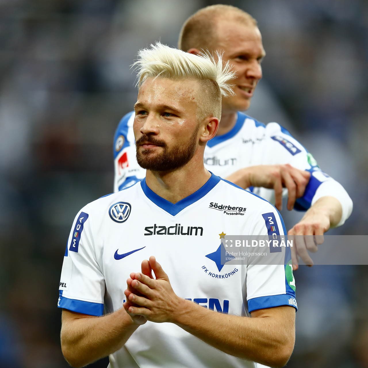 Norrköpings Nicklas Bärkroth och Andreas Johansson jublar