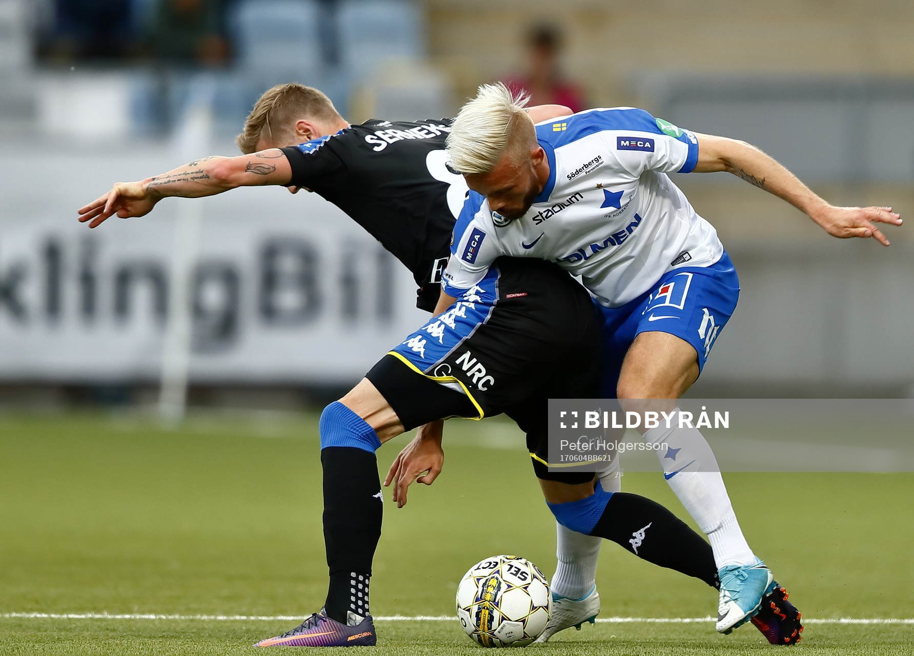 IFK Göteborgs Søren Rieks och Norrköpings Nicklas