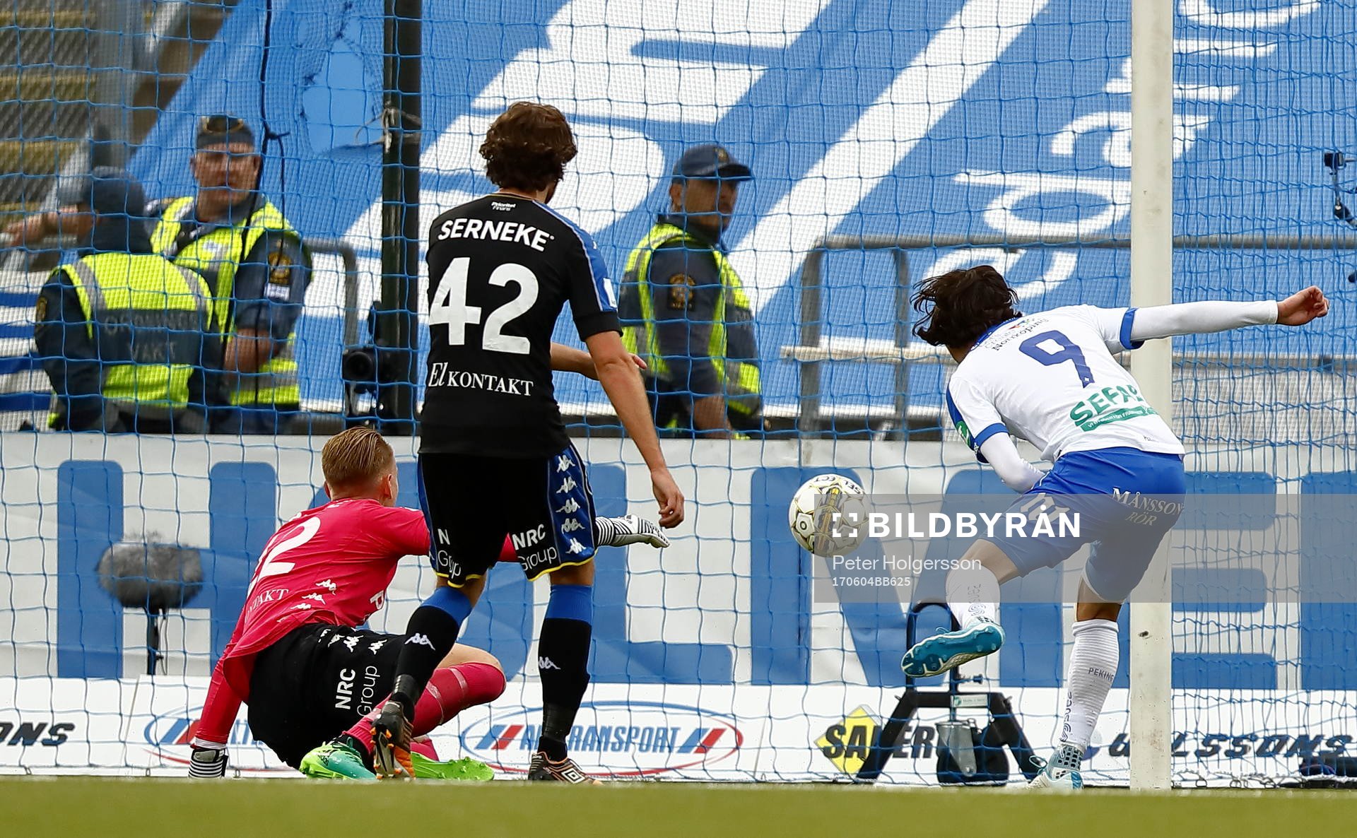 Mål 1-0 av Norrköpings David Moberg Karlsson