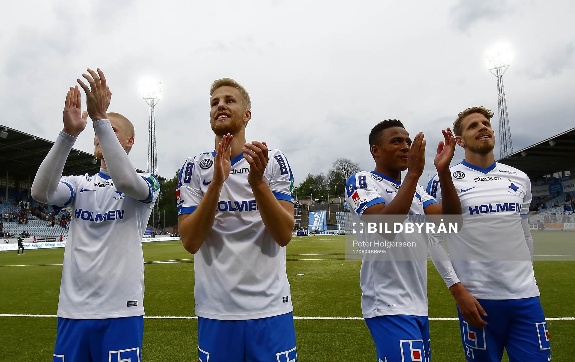 Norrköpings spelare ,ed Filip Dagerstål och Niclas