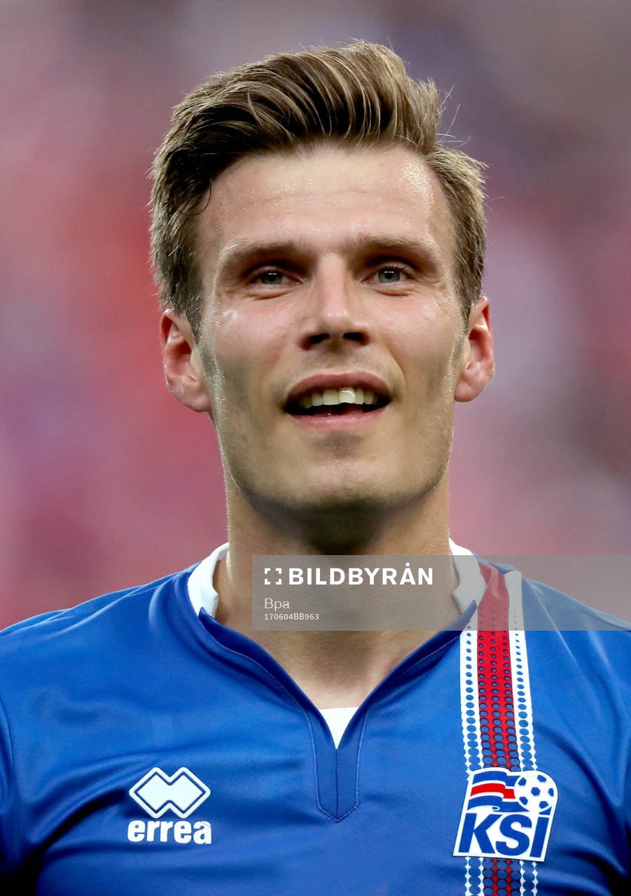 Fotboll, VM 2018, Porträtt, Island: Theodor Elmar Bjarnason, Island, poserar för ett porträtt den 4 juni 2017 på Island